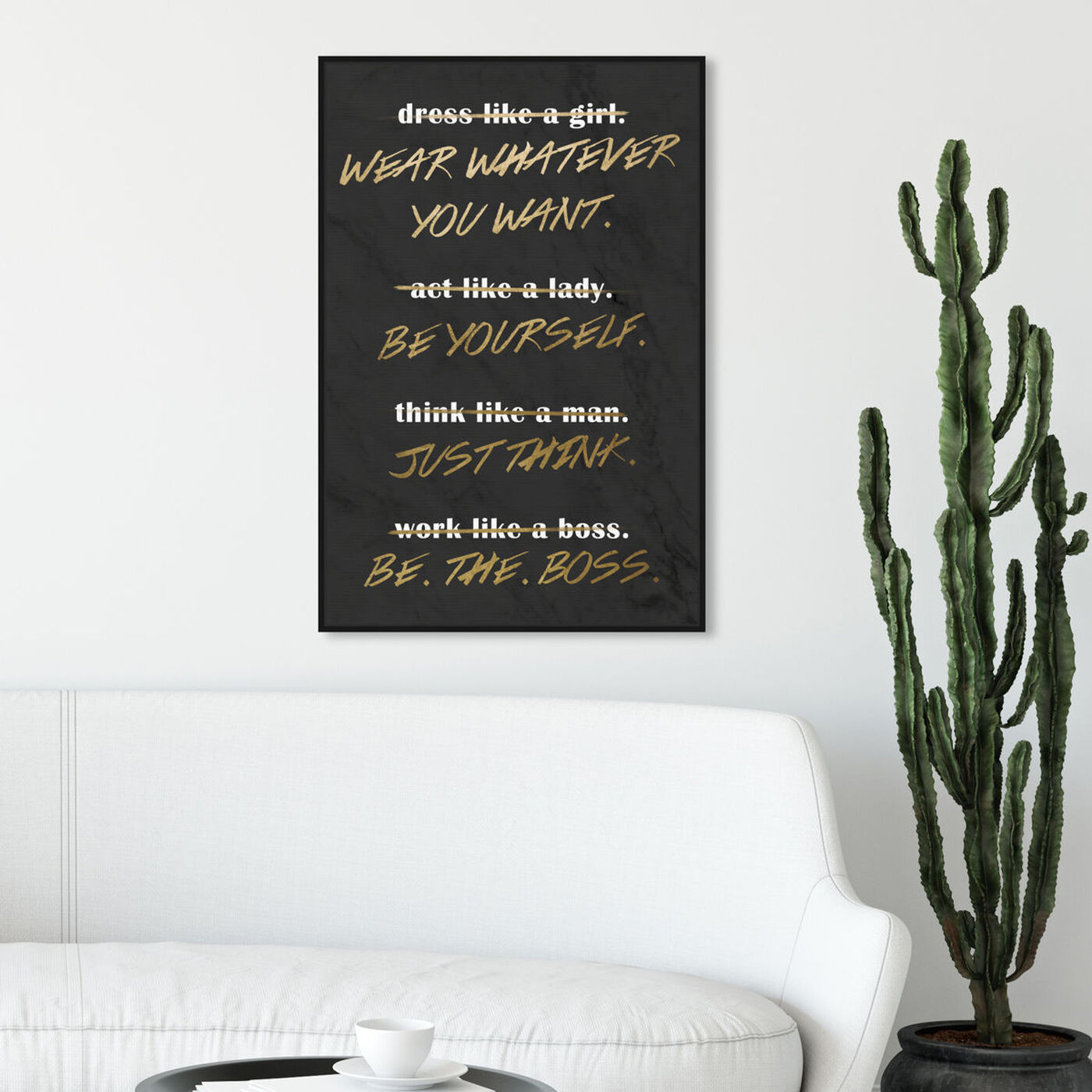 Hanging view of Be You featuring typography and quotes and inspirational quotes and sayings art.