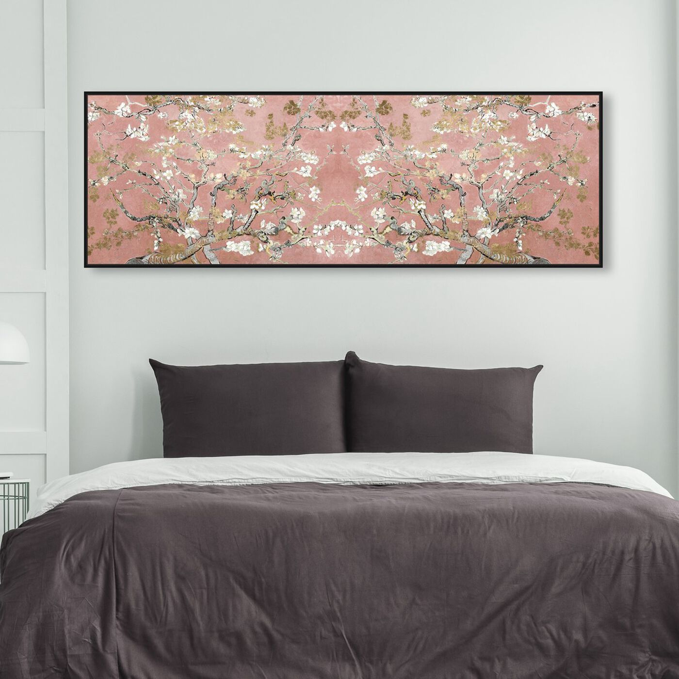 Hanging view of Van Gogh in Blush Blossoms featuring floral and botanical and trees art.