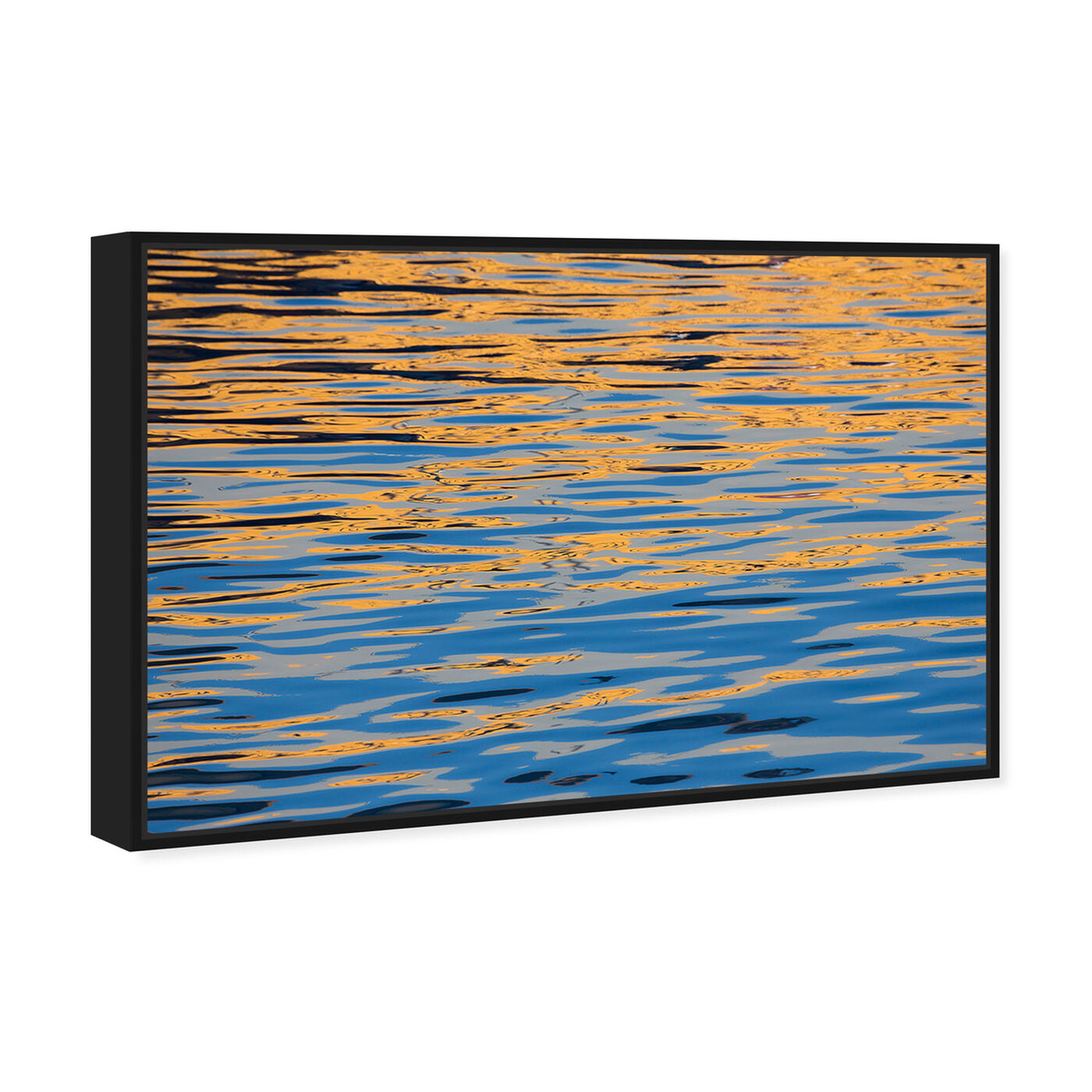 Angled view of Sunset Reflections by David Fleetham featuring nautical and coastal and coastal landscapes art.