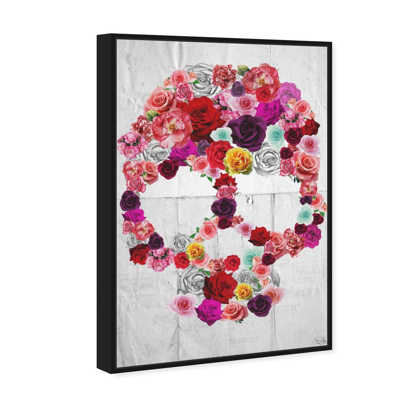 Angled view of Bed of Roses featuring floral and botanical and florals art.
