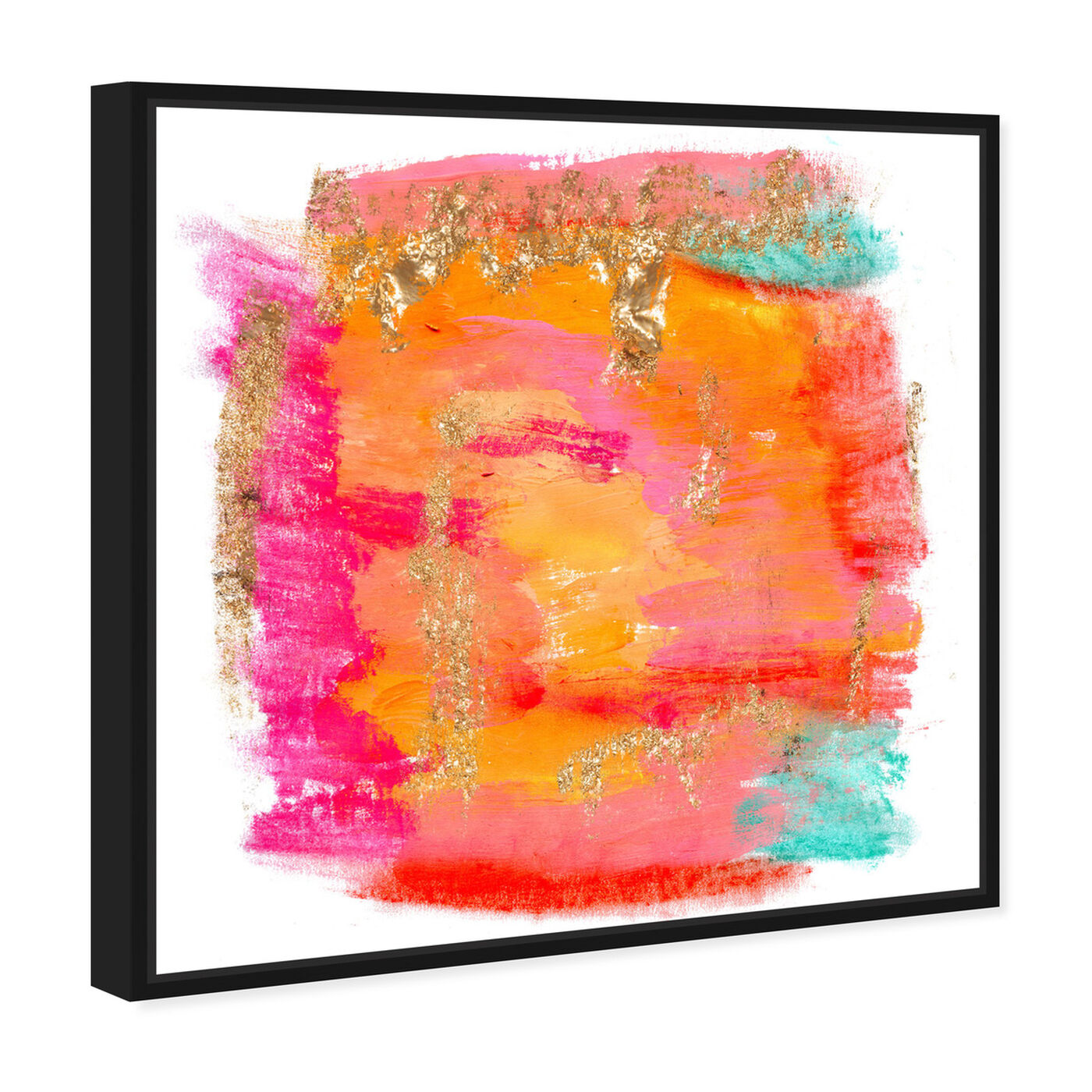 Angled view of New Yorker in Spring featuring abstract and watercolor art.