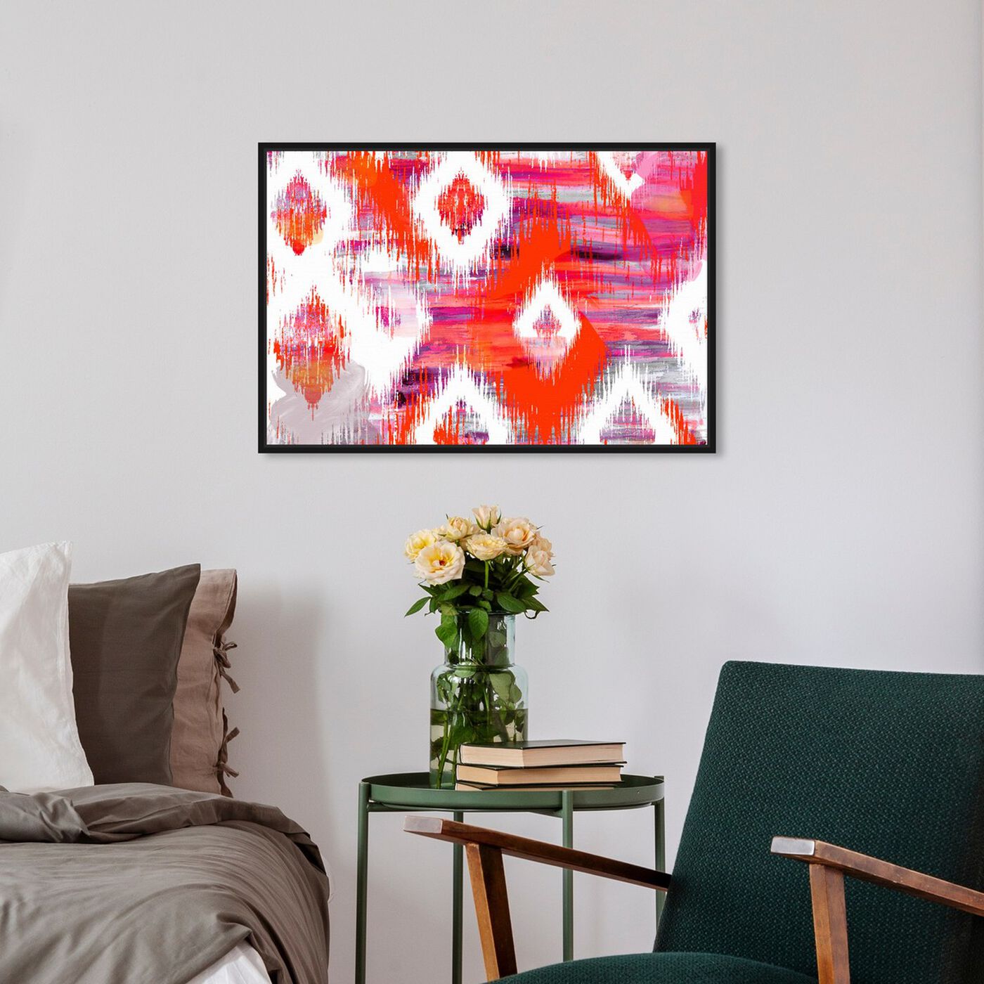 Hanging view of Hello Summer! featuring abstract and geometric art.