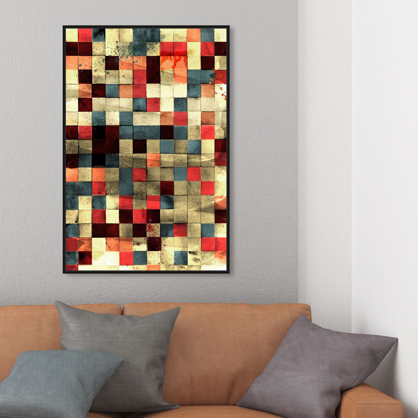 Hanging view of Mosaic featuring abstract and patterns art.