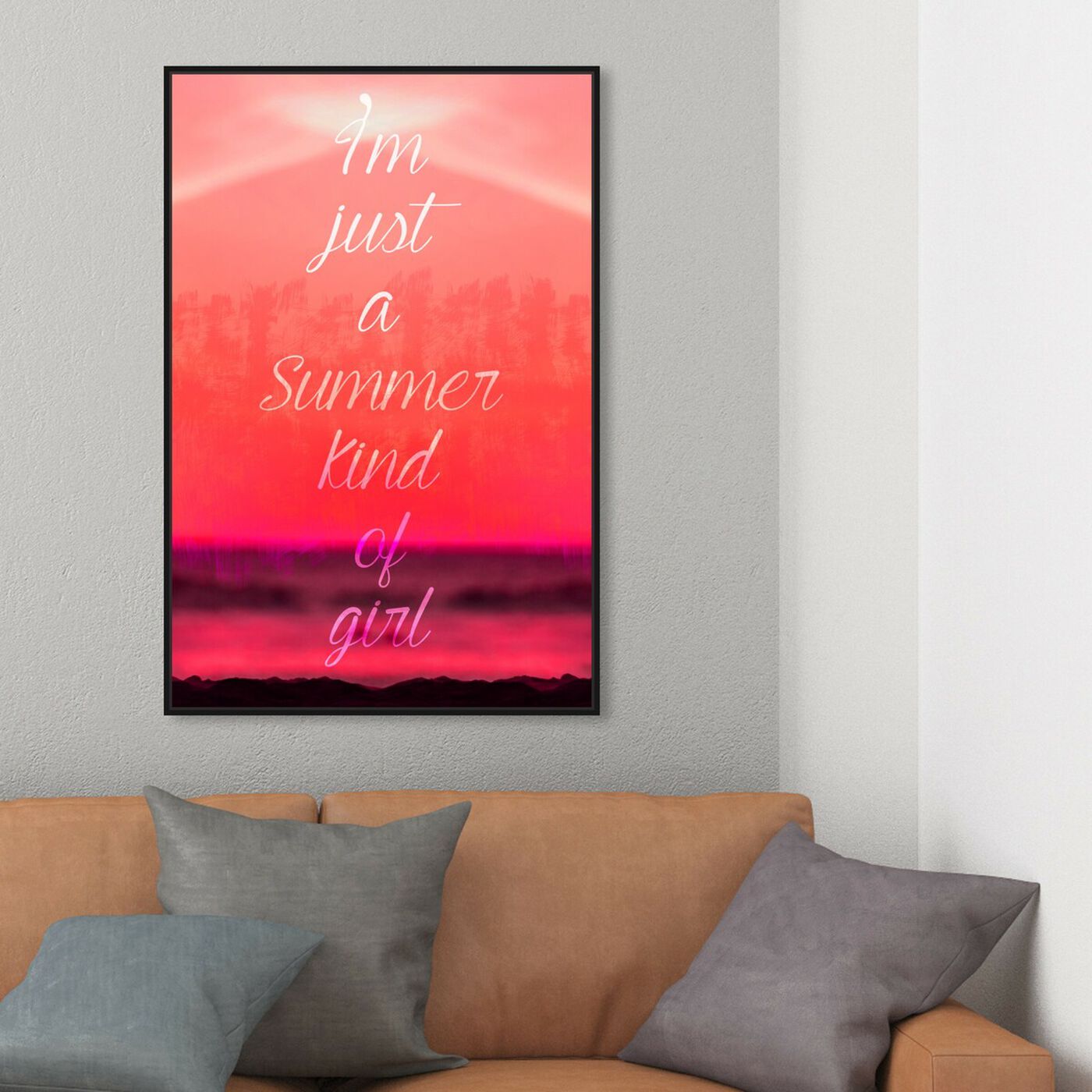 Hanging view of Summer Kind featuring typography and quotes and funny quotes and sayings art.