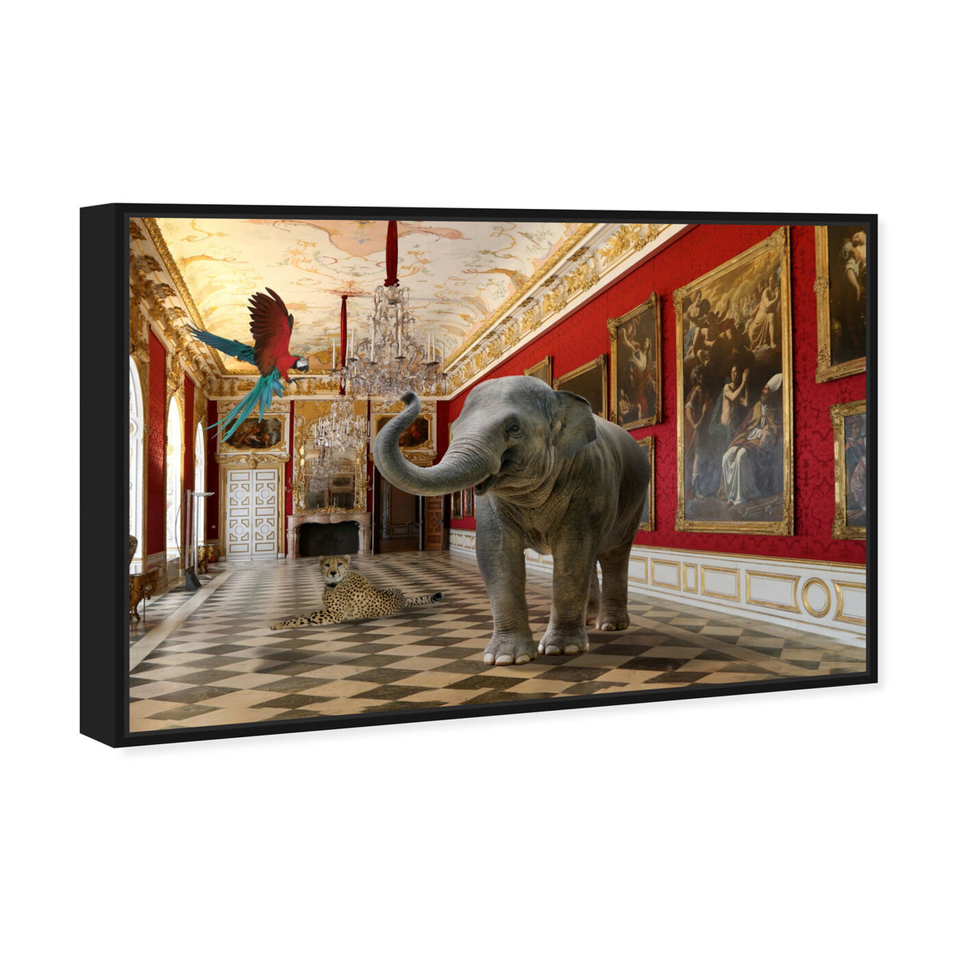 Angled view of Delicate as an Elephant can Be featuring animals and zoo and wild animals art.