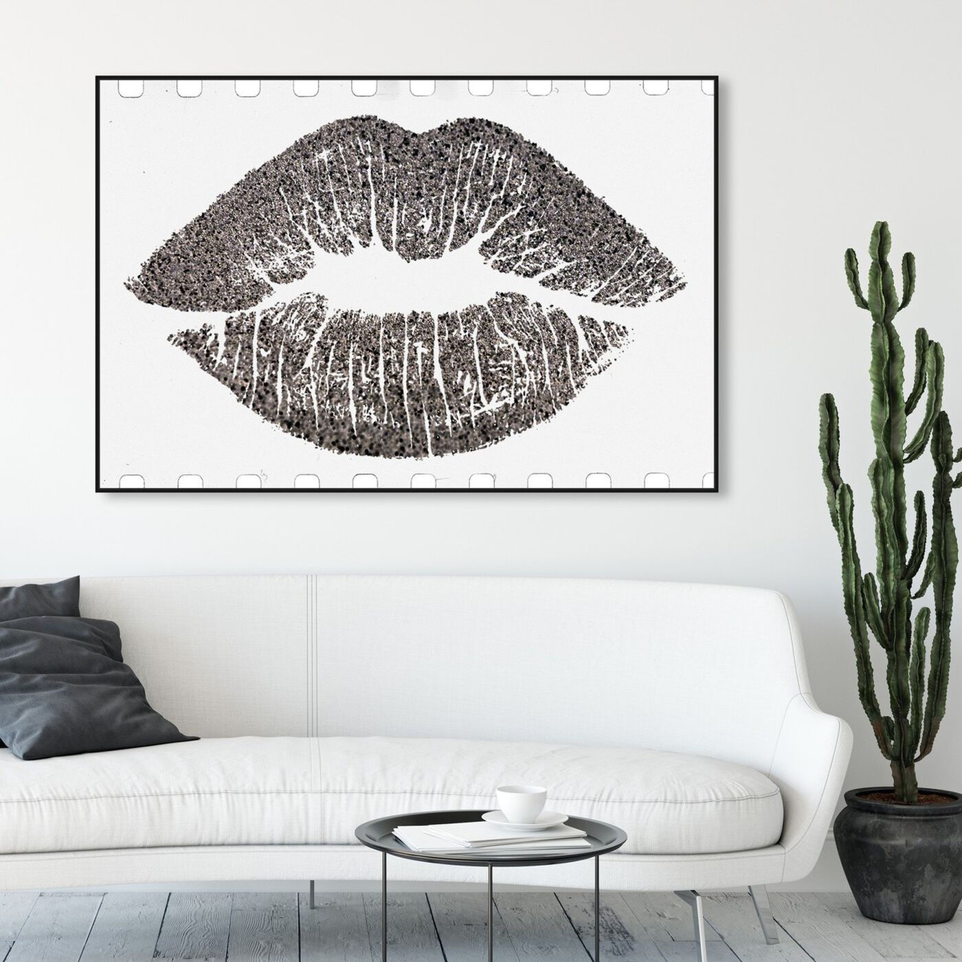 Hanging view of Sin City's Kiss featuring fashion and glam and lips art.