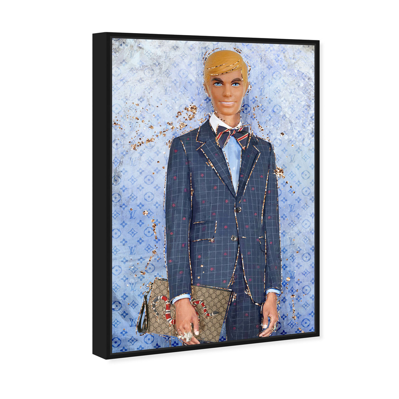 Angled view of Fashion Gentleman Doll featuring fashion and glam and dolls art.