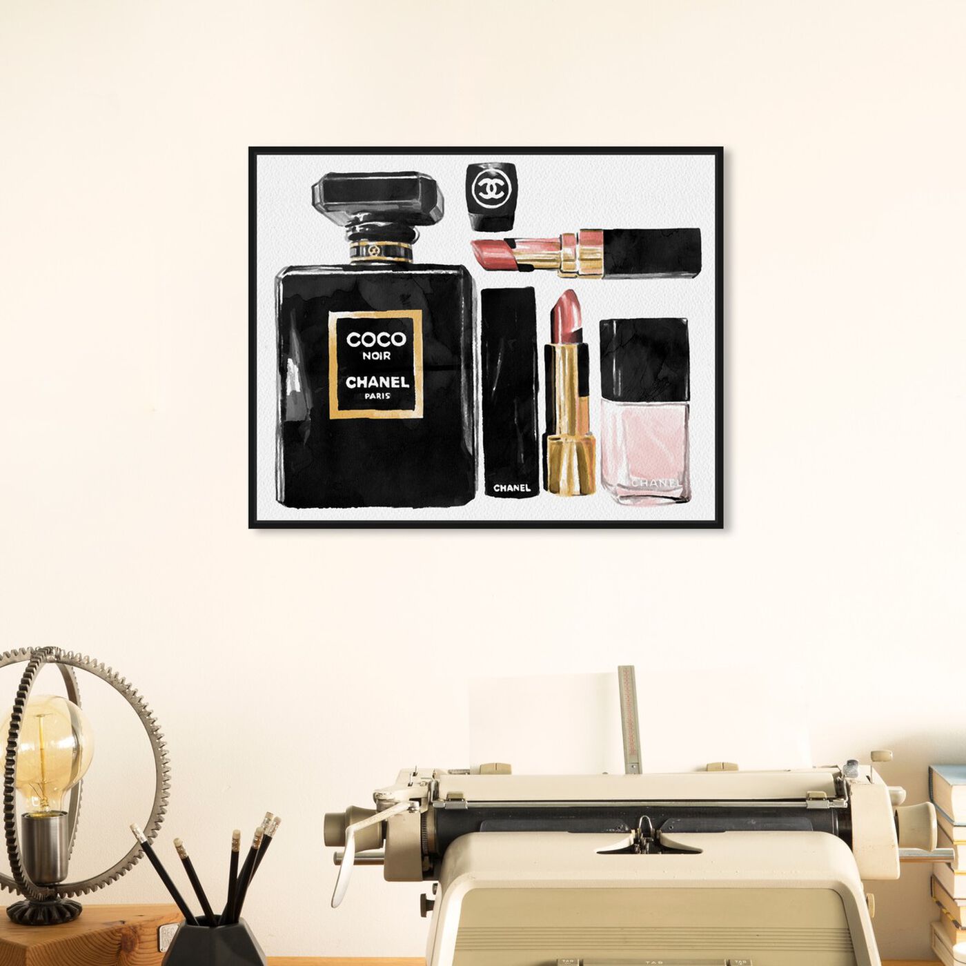 Hanging view of Coco Essentials featuring fashion and glam and perfumes art.