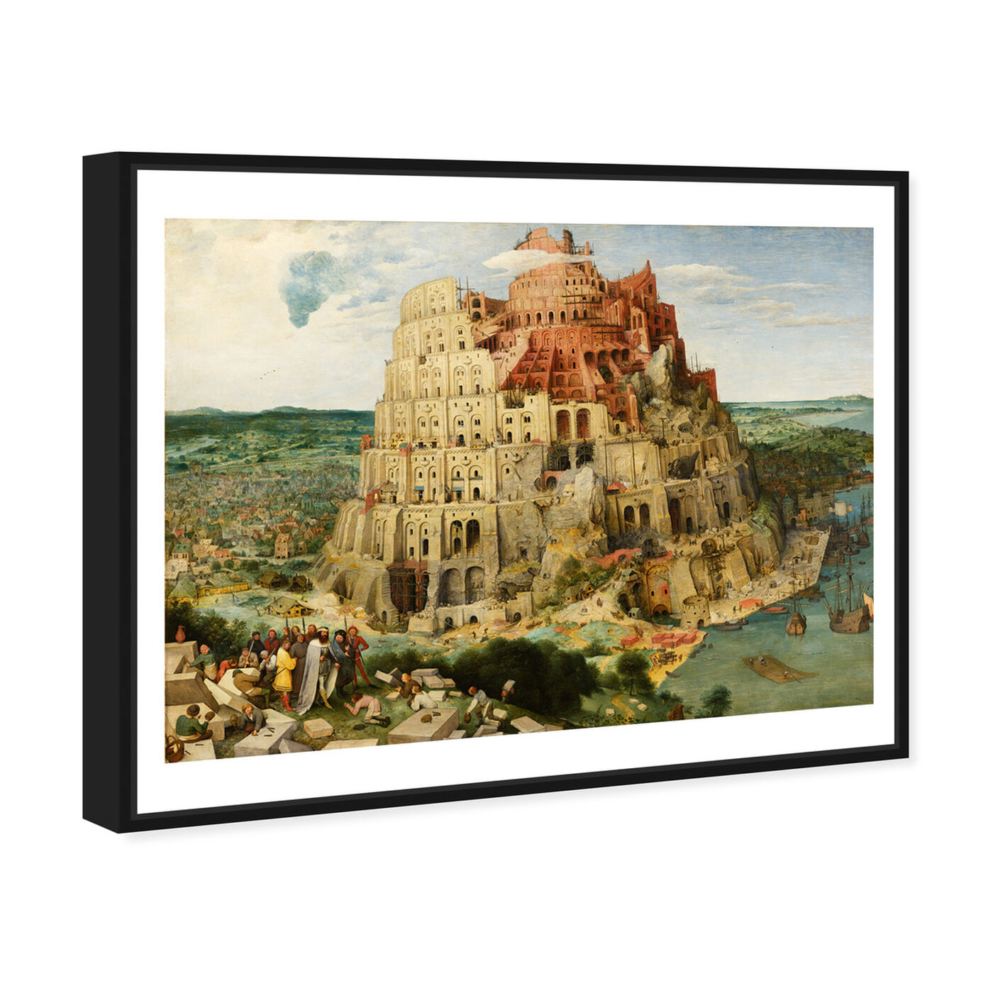 Angled view of Bruegel - The Tower of Babel featuring classic and figurative and renaissance art.
