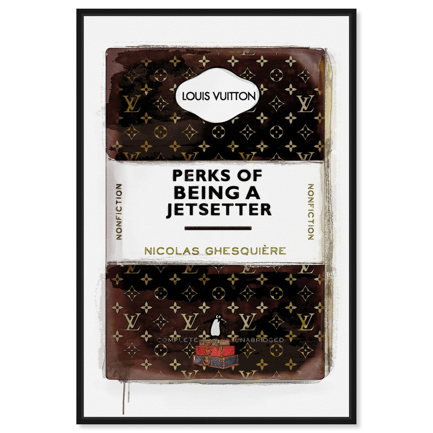 Front view of Perks of being a Jetsetter featuring fashion and glam and books art.