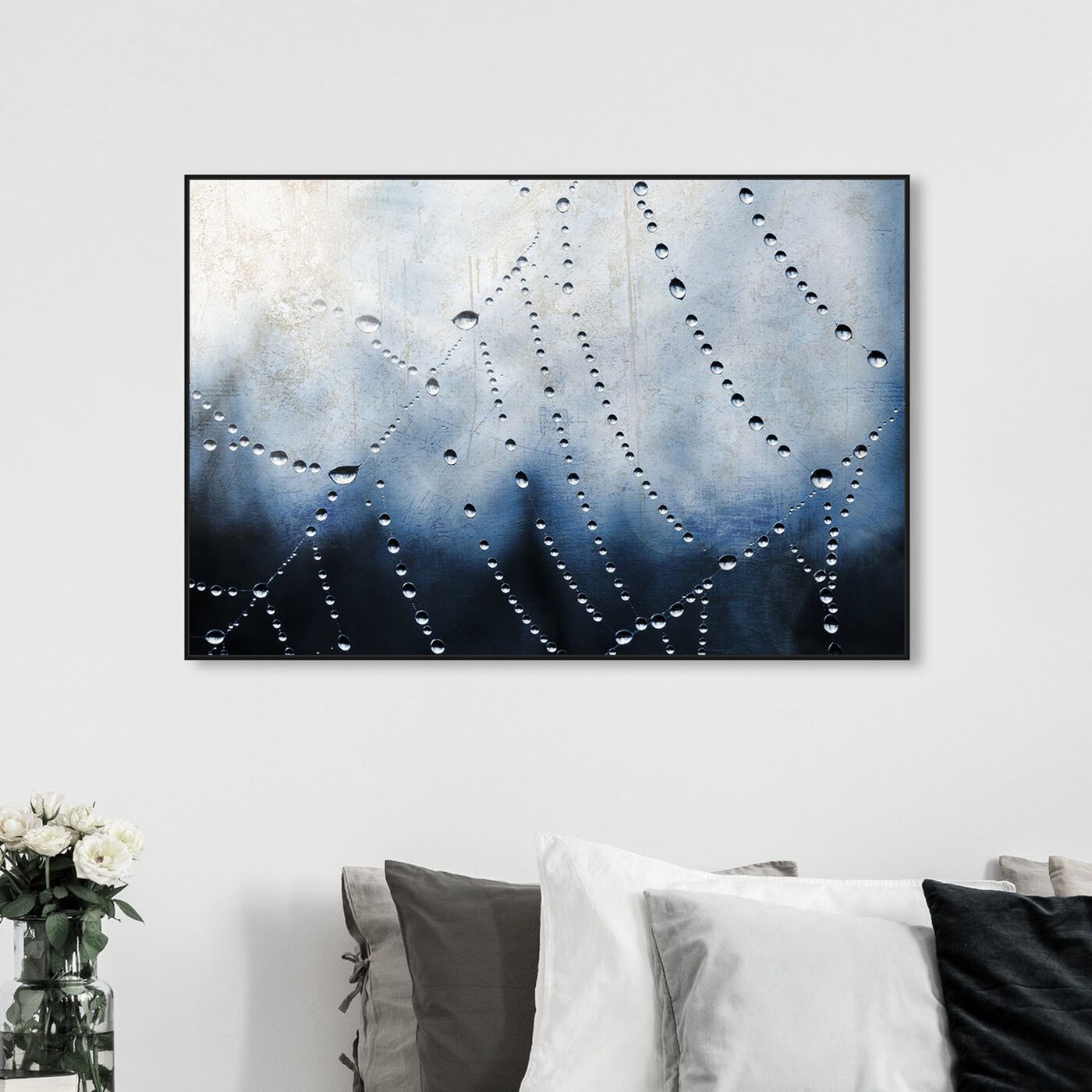 Hanging view of Waterweb featuring abstract and paint art.