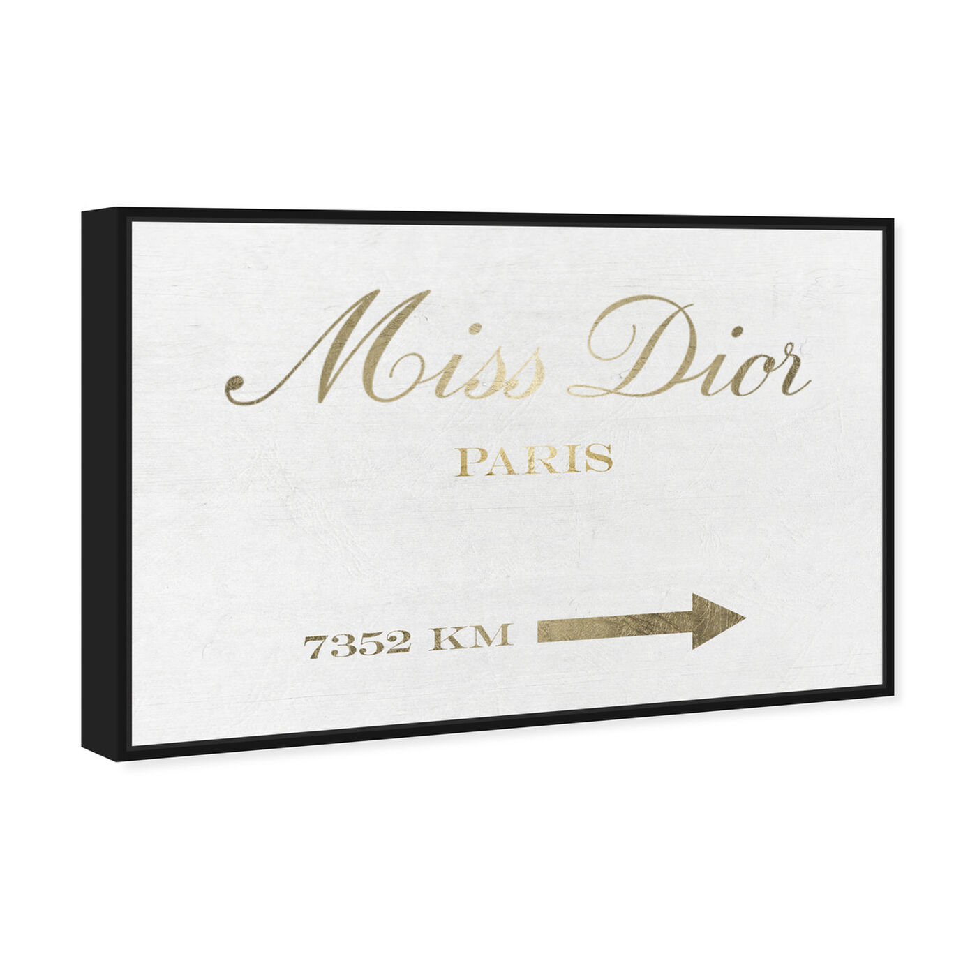 Angled view of Miss D Road Sign featuring fashion and glam and road signs art.