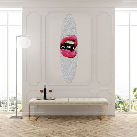 OFF Lips - Decorative Acrylic Surfboard