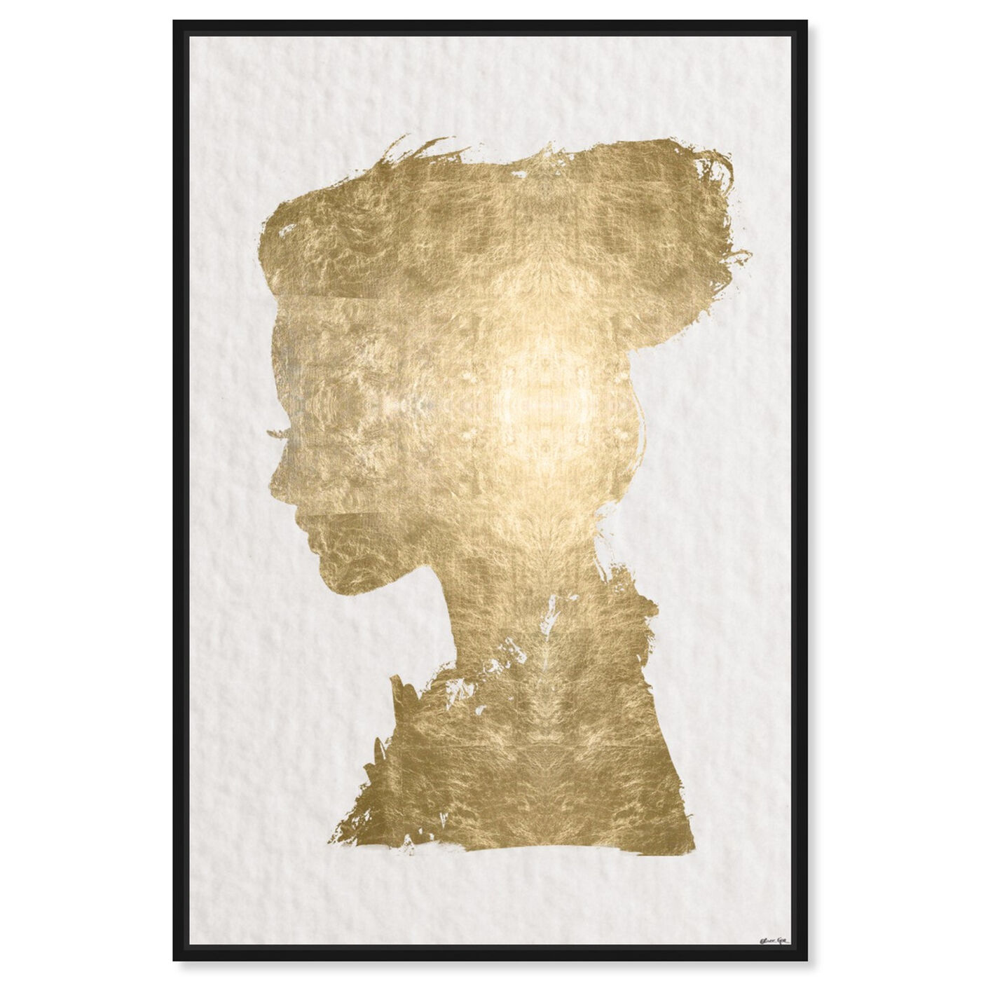 Front view of Beaute In Gold featuring fashion and glam and portraits art.