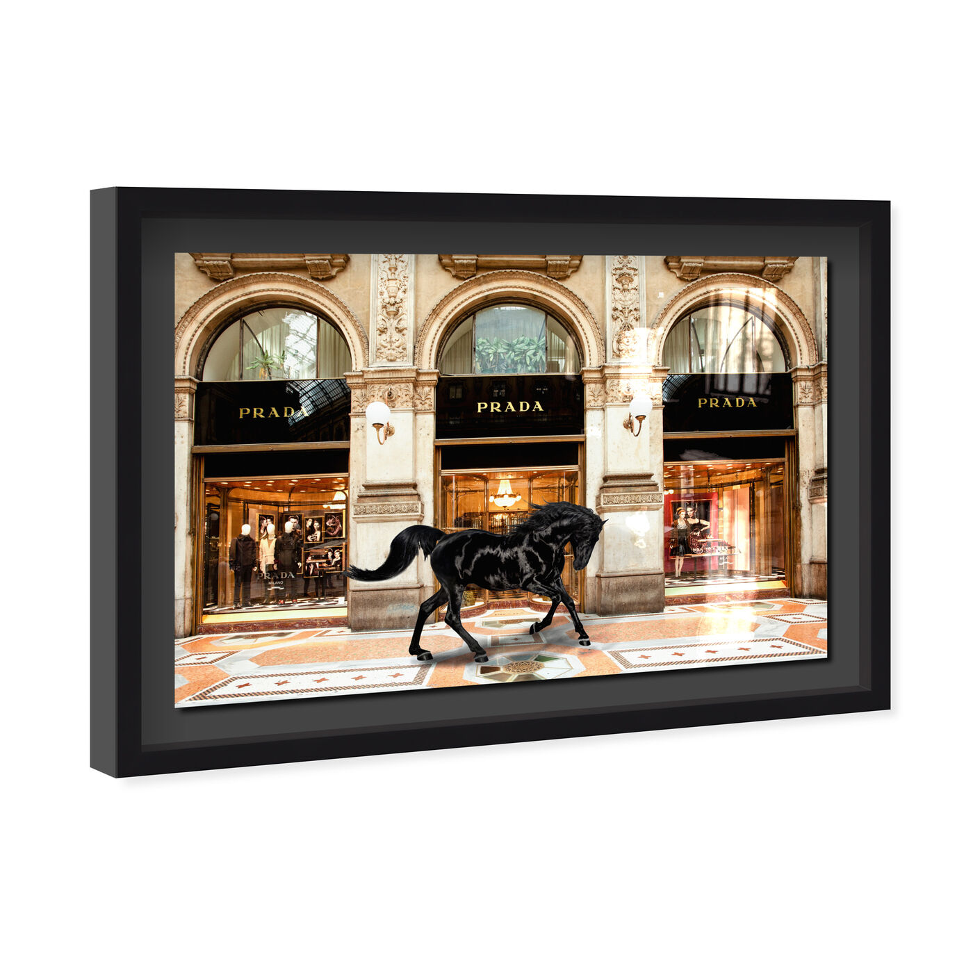 Royal Shopping in Italy - Displayed in a shadowbox