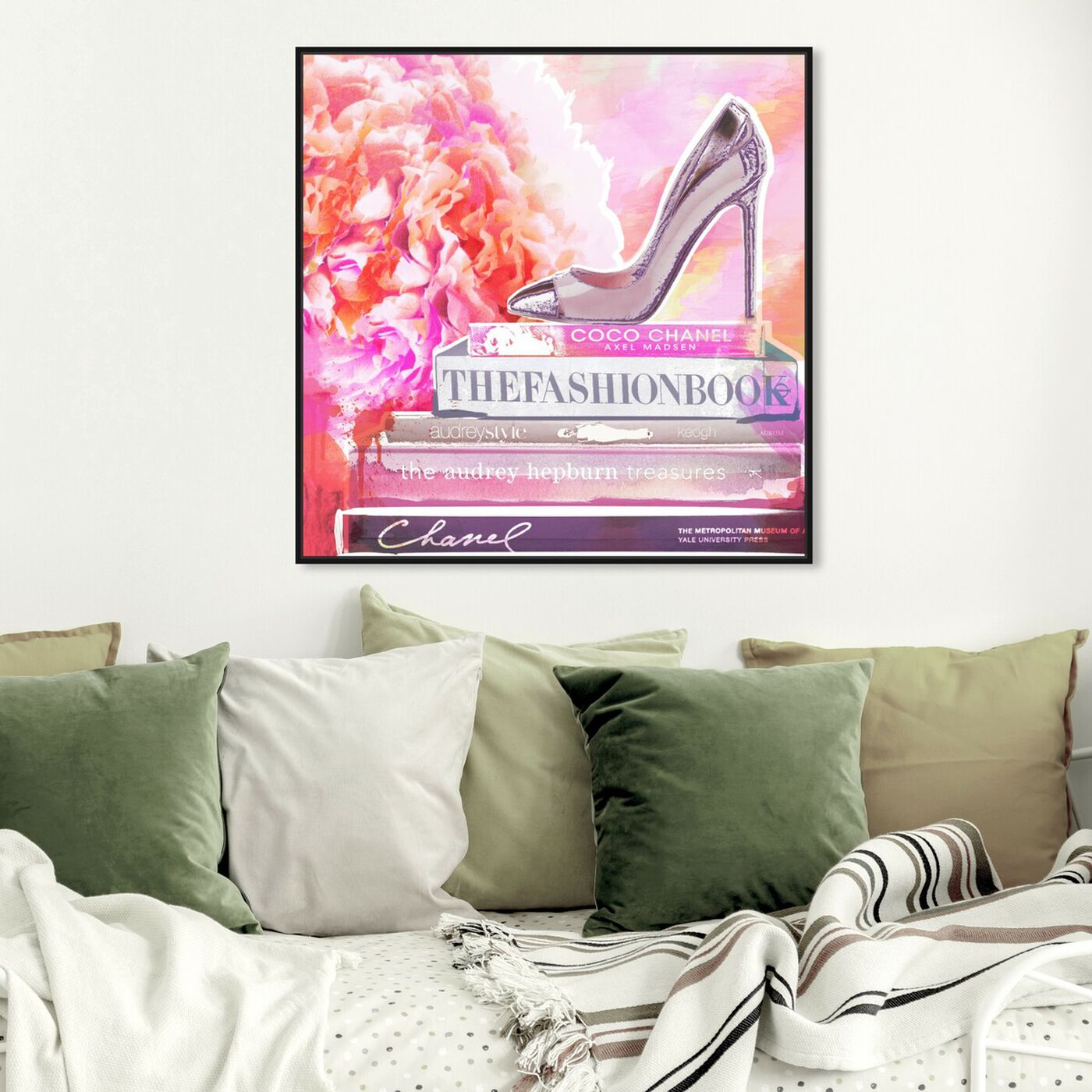 Hanging view of La Bella Vita featuring fashion and glam and shoes art.