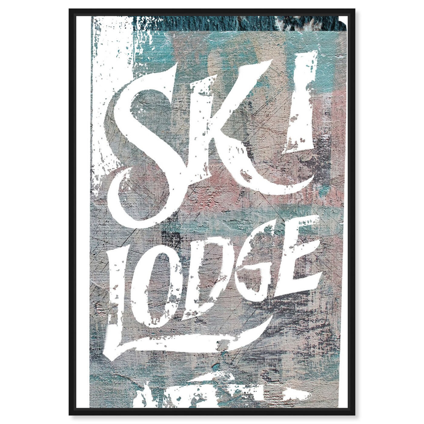 Front view of Ski Lodge featuring sports and teams and skiing art.