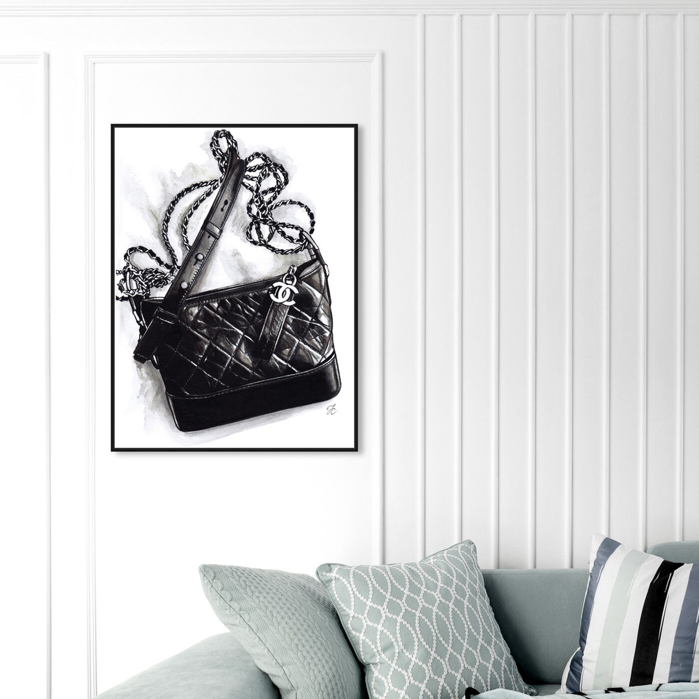 Hanging view of Doll Memories - Gabrielle Handbag featuring fashion and glam and handbags art.