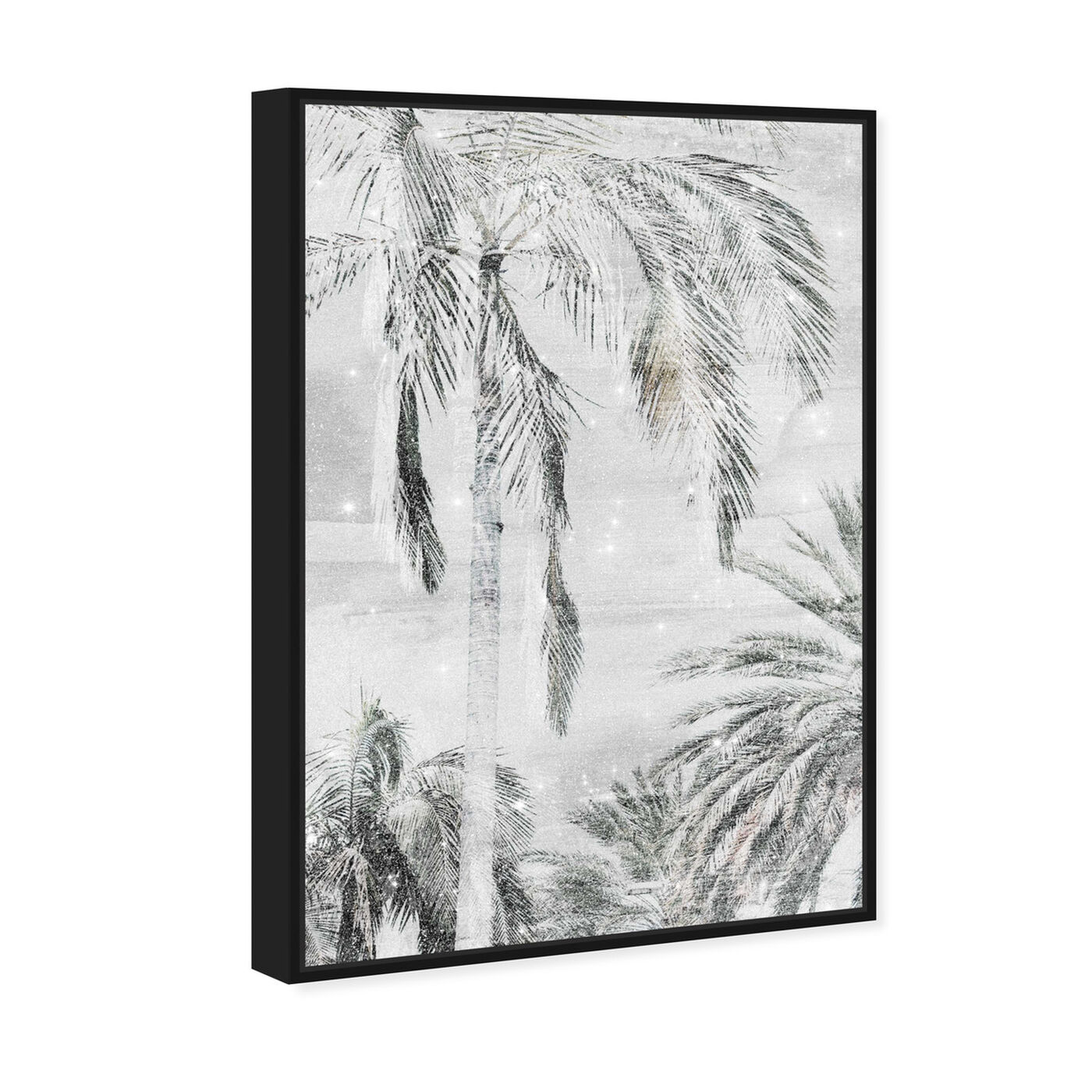 Palm Trees Neutral Sparkle | Floral and Botanical Wall Art by Oliver Gal