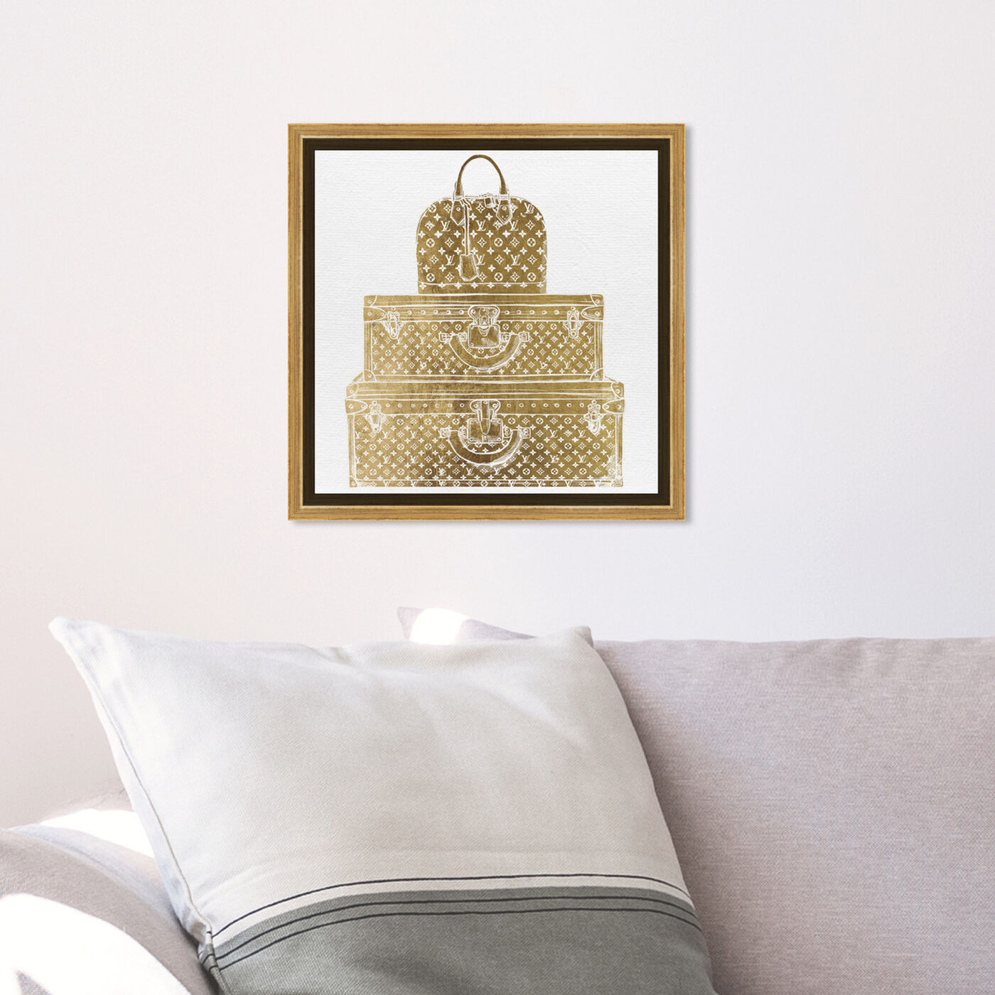 Hanging view of Royal Bag and Luggage Gold featuring fashion and glam and travel essentials art.