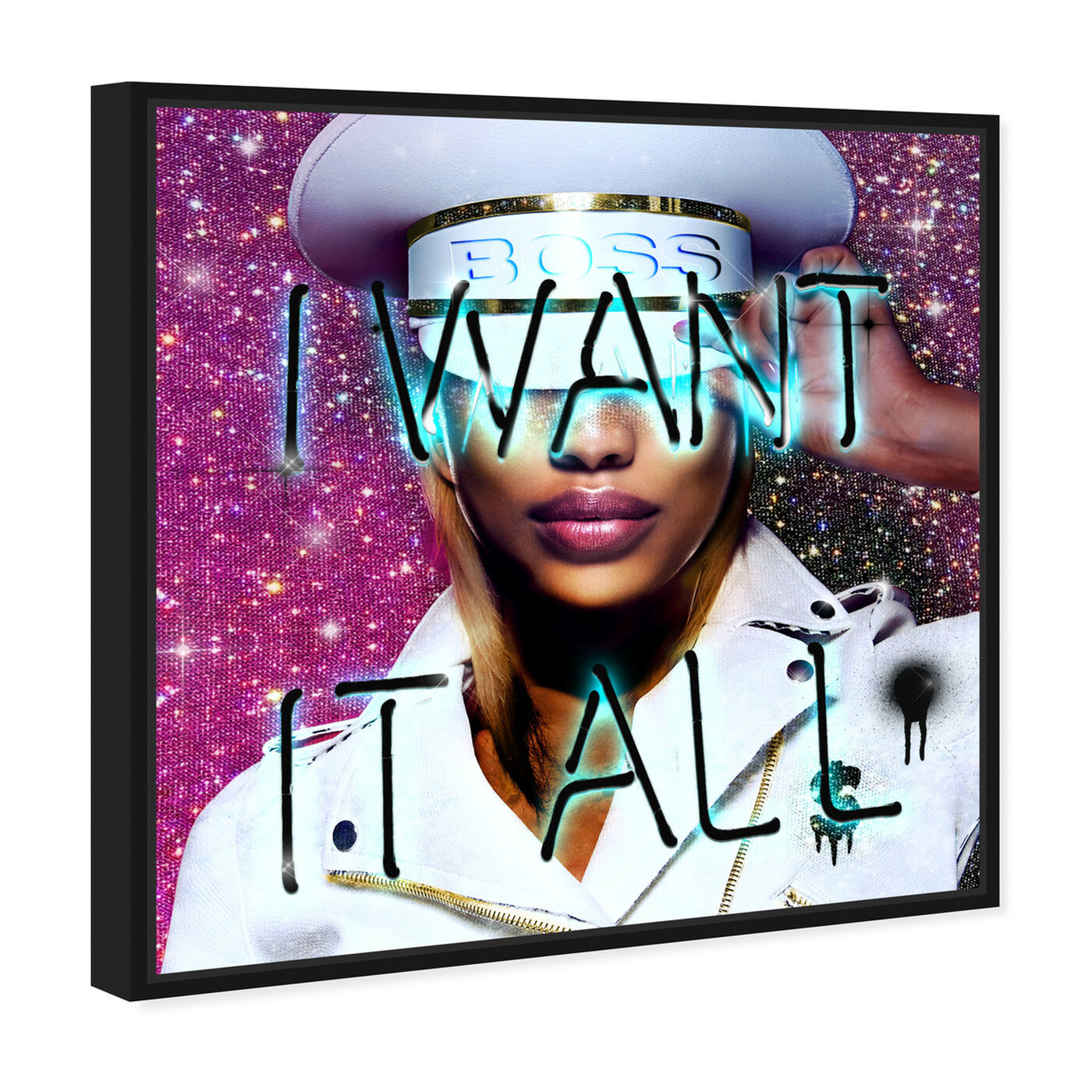 Angled view of Want It All Queen featuring fashion and glam and portraits art.