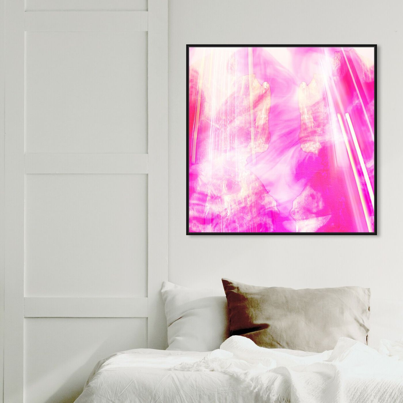 Hanging view of Zena II featuring abstract and paint art.