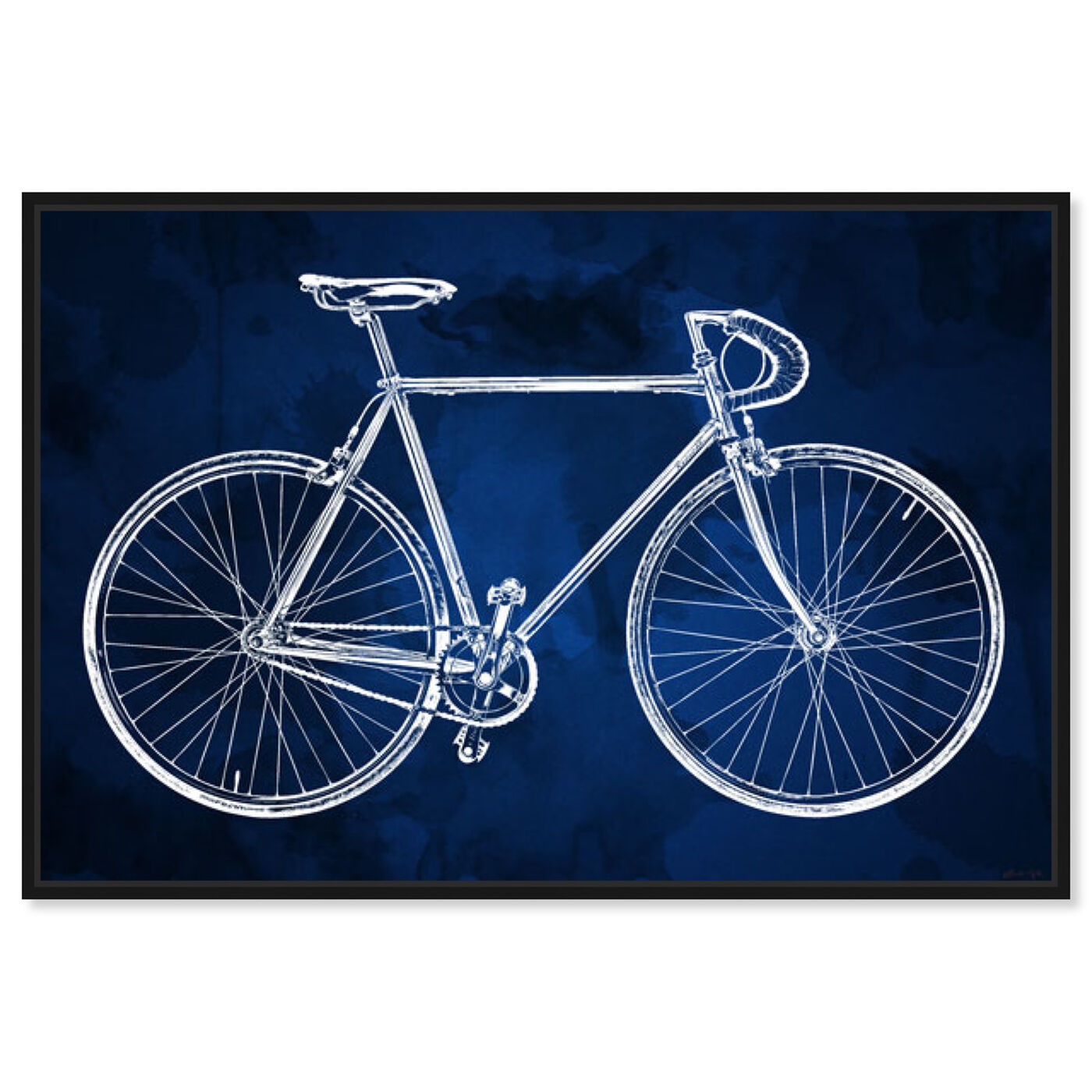 Front view of Fixie featuring transportation and bicycles art.