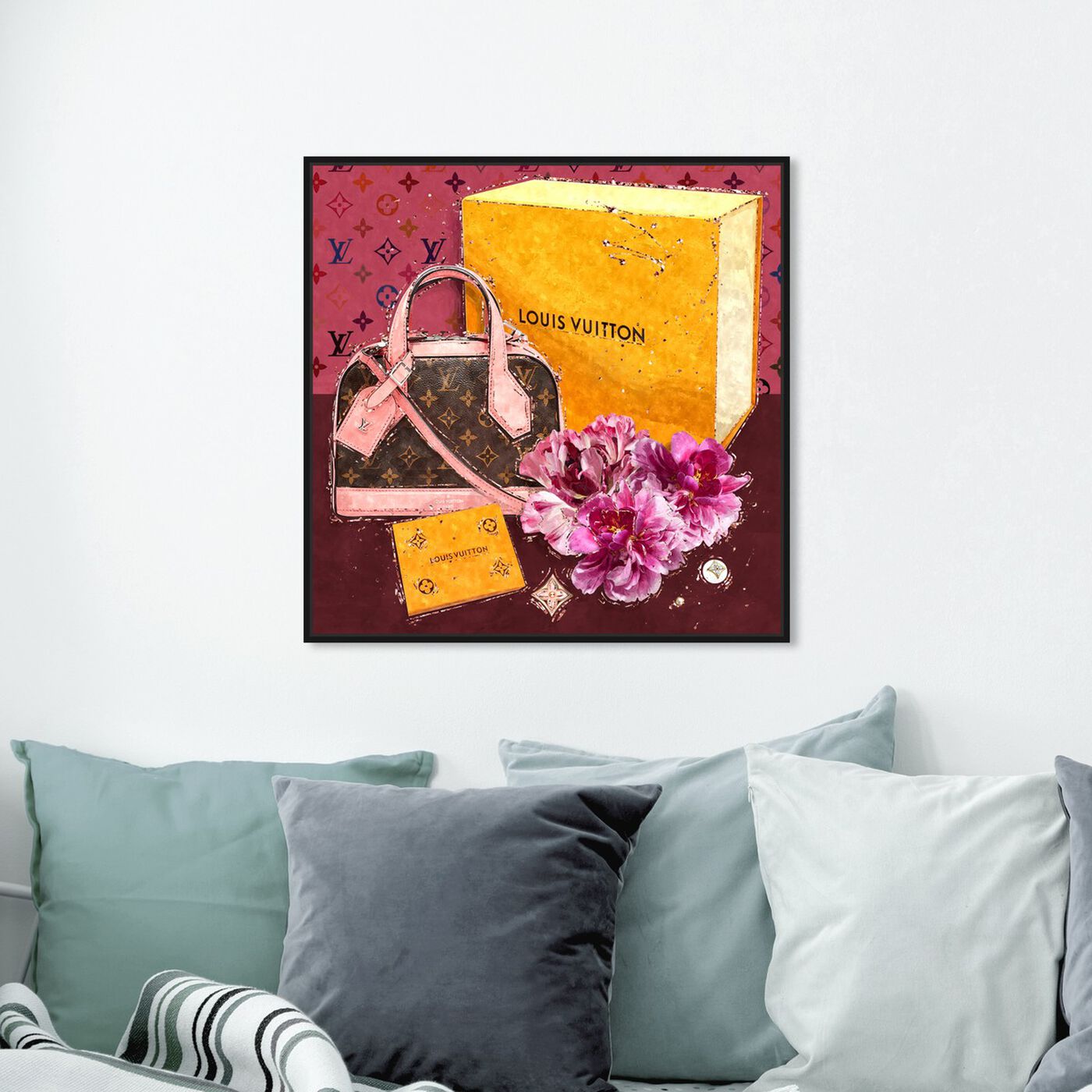 Hanging view of Garden Treasures featuring fashion and glam and handbags art.
