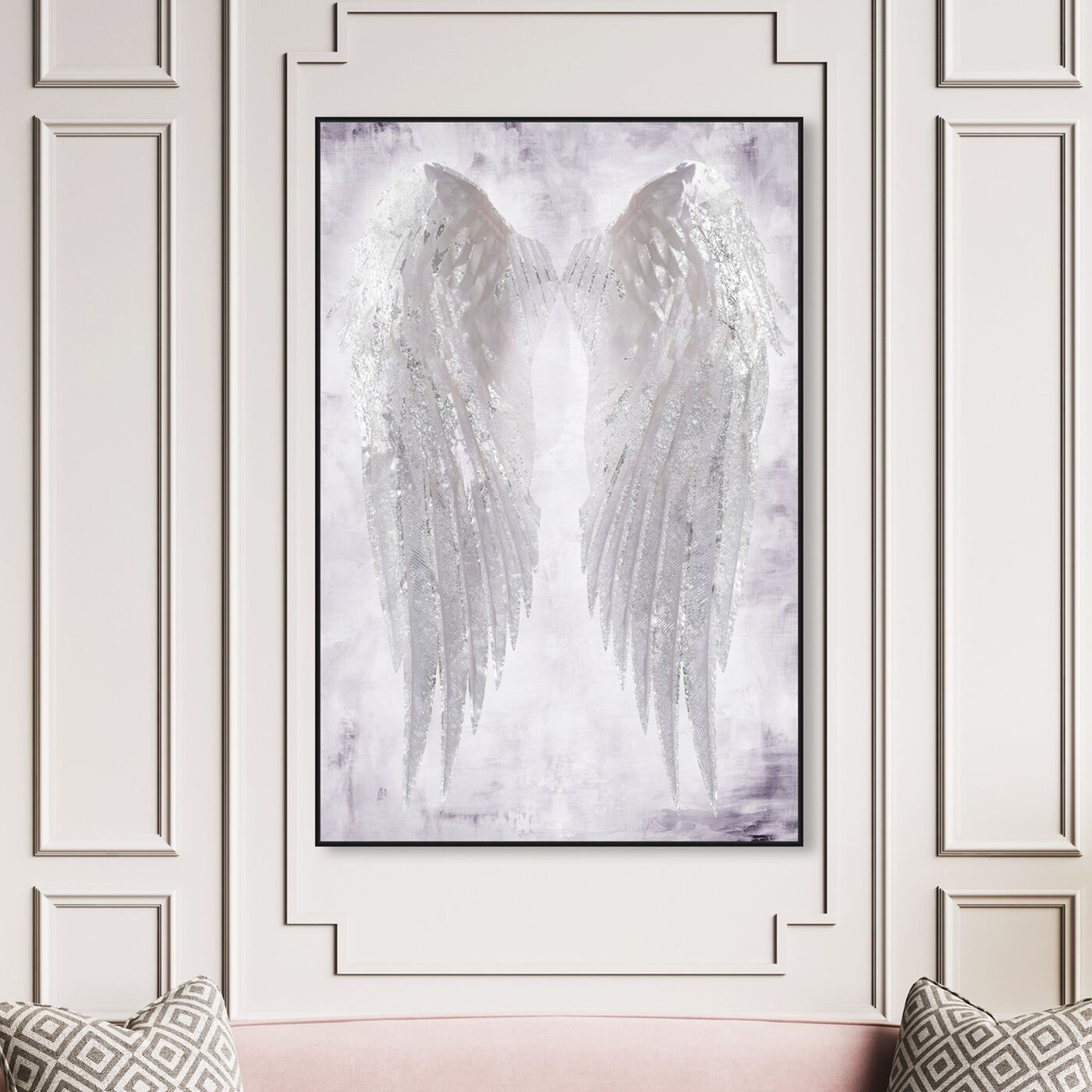 Hanging view of Wings of Angel Amethyst featuring fashion and glam and wings art.