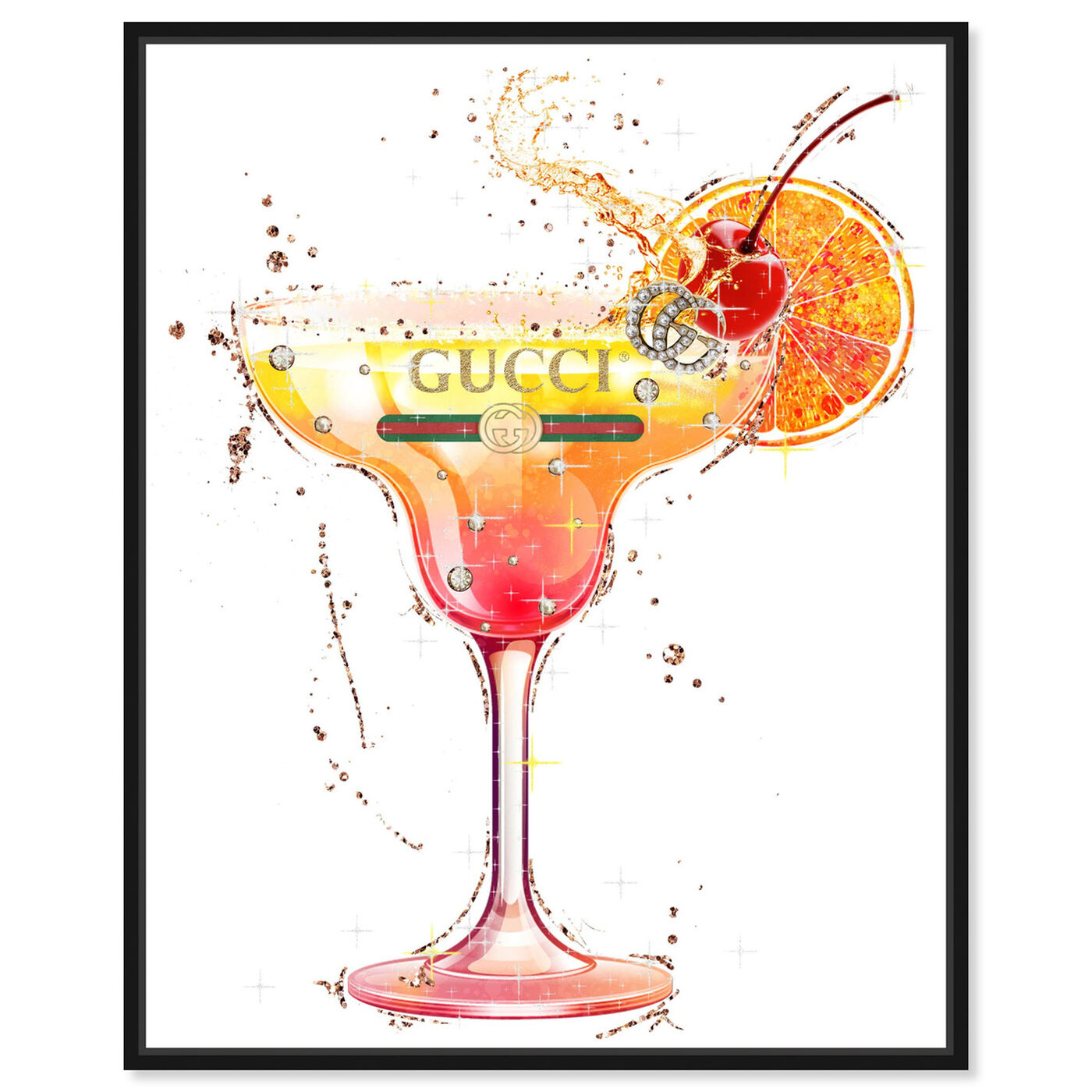Front view of A Cherry on Top featuring drinks and spirits and cocktails art.