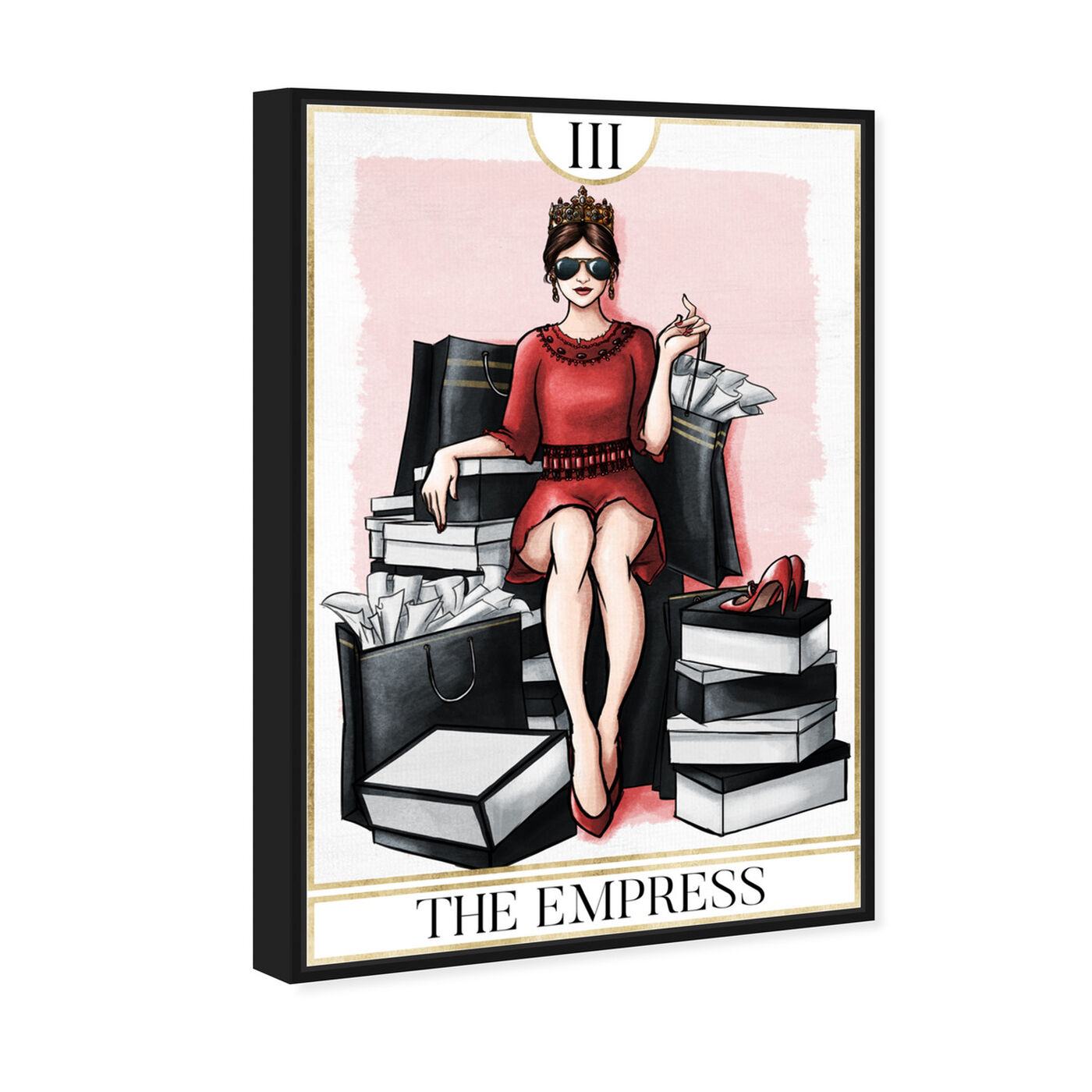 Angled view of The Empress featuring fashion and glam and dress art.
