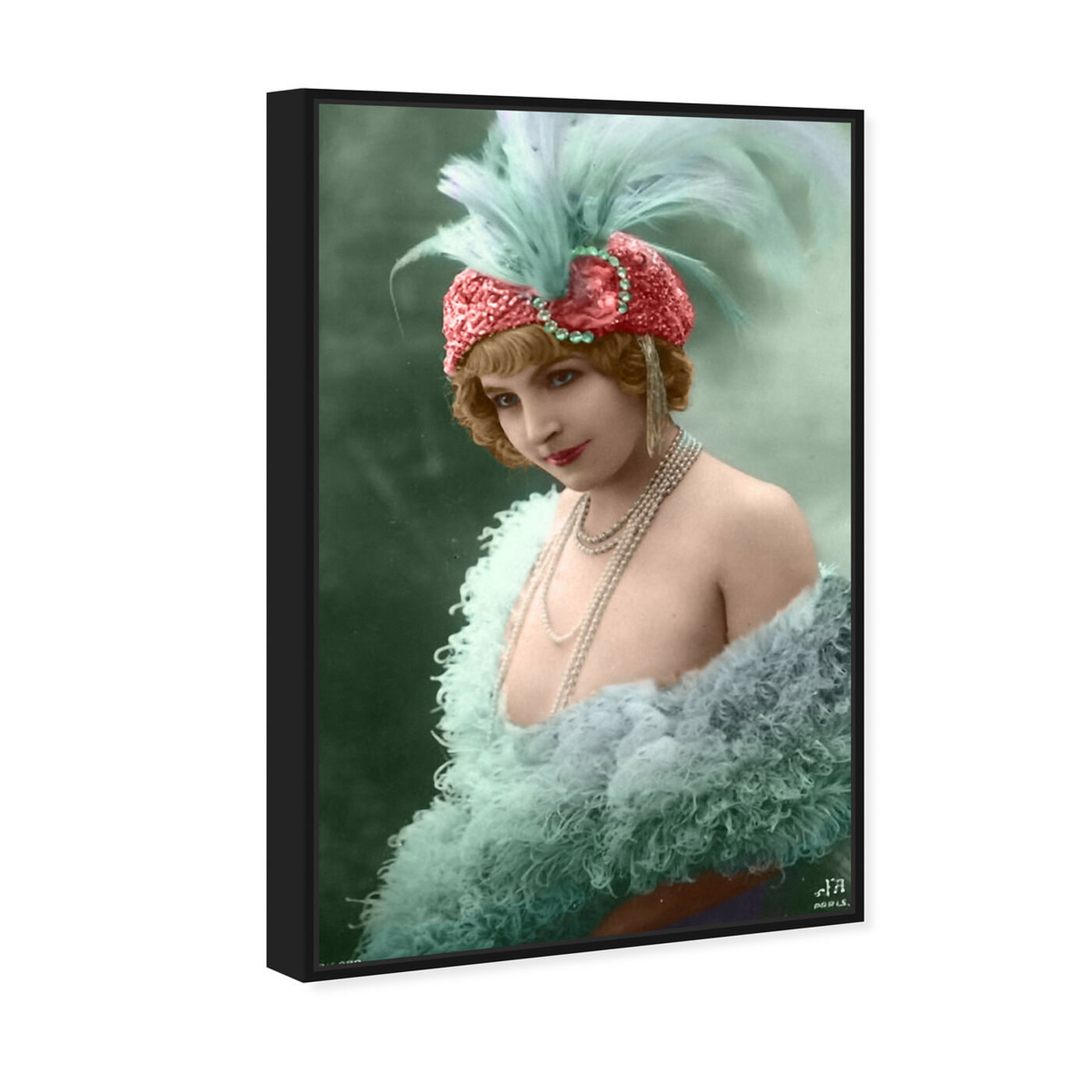 Angled view of Vintage Dancer featuring classic and figurative and classical figures art.
