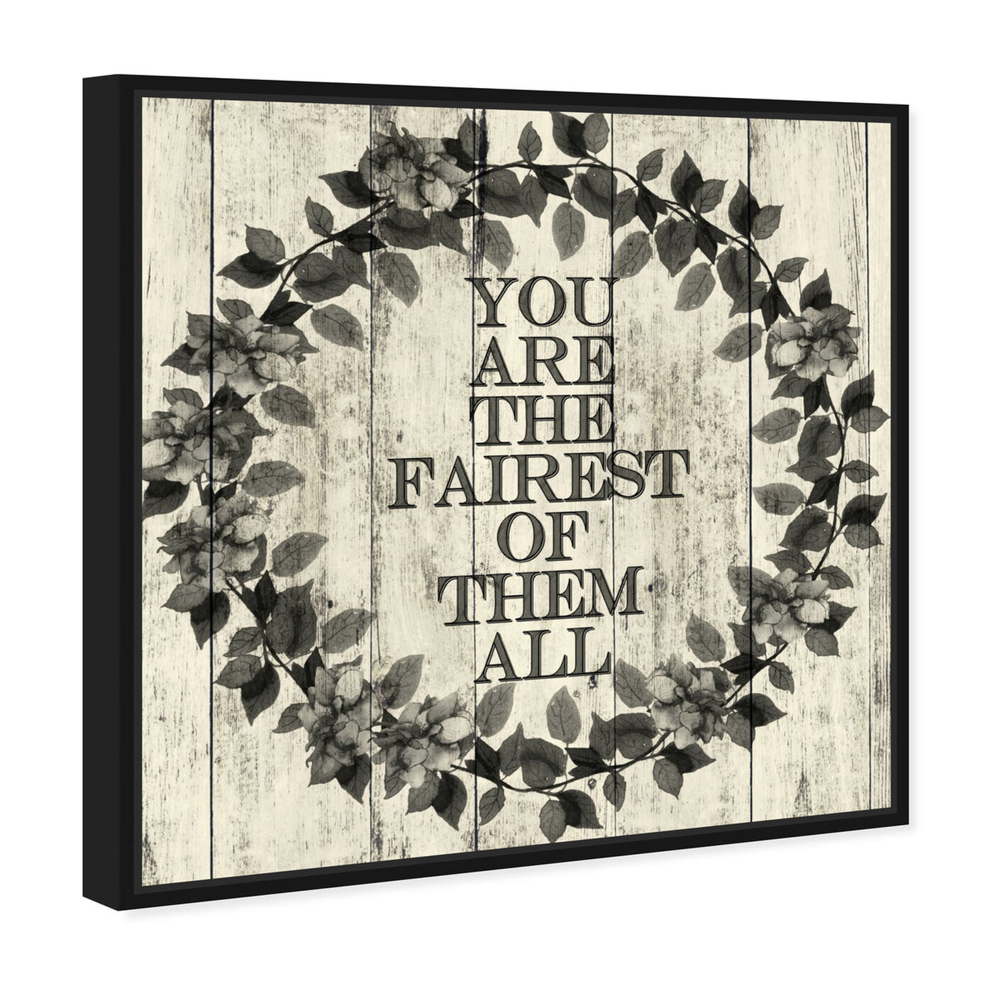 Angled view of Oh So Fair featuring typography and quotes and family quotes and sayings art.