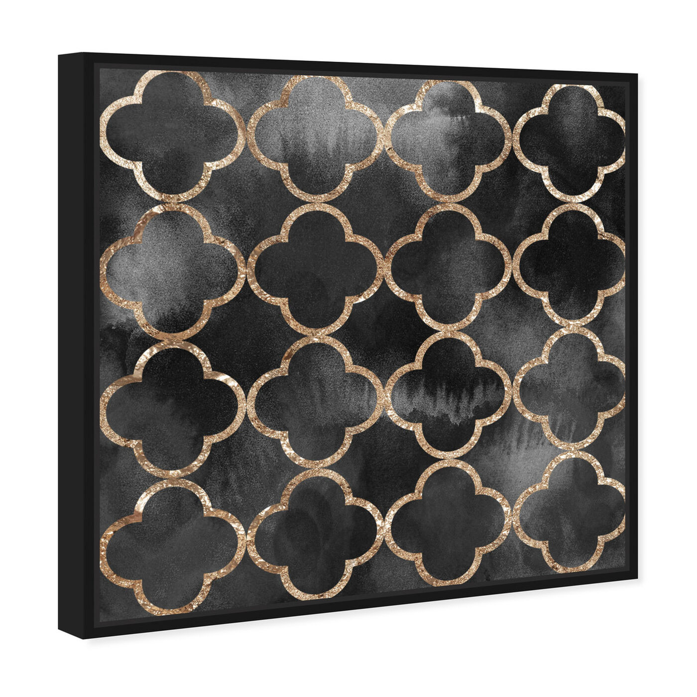 Angled view of Kelly Quatrefoil featuring abstract and patterns art.