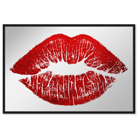 Solid Kiss Red Mirror - With Floater Frame