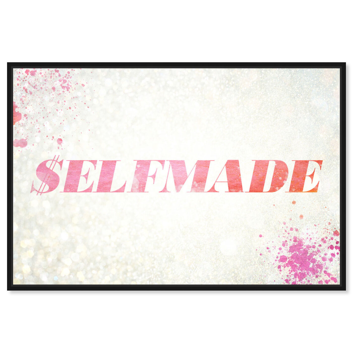 Front view of $elfmade Coral featuring typography and quotes and quotes and sayings art.