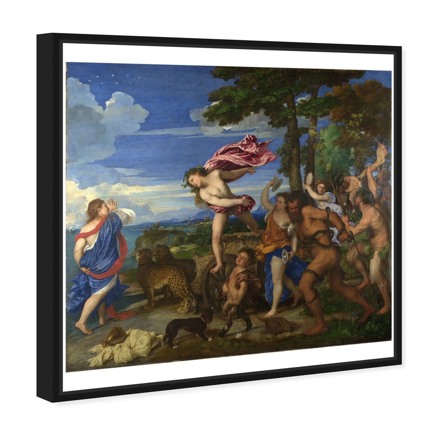 Angled view of Titian - Bacchus and Ariadne featuring classic and figurative and renaissance art.