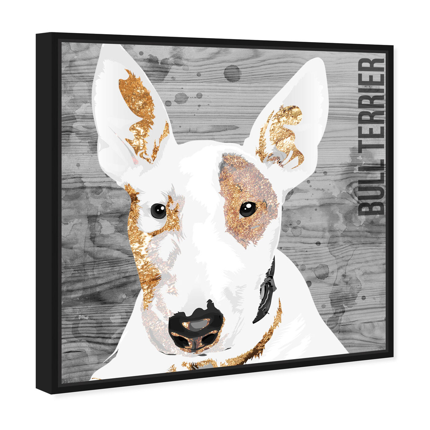 Angled view of Love My Bull Terrier featuring animals and dogs and puppies art.