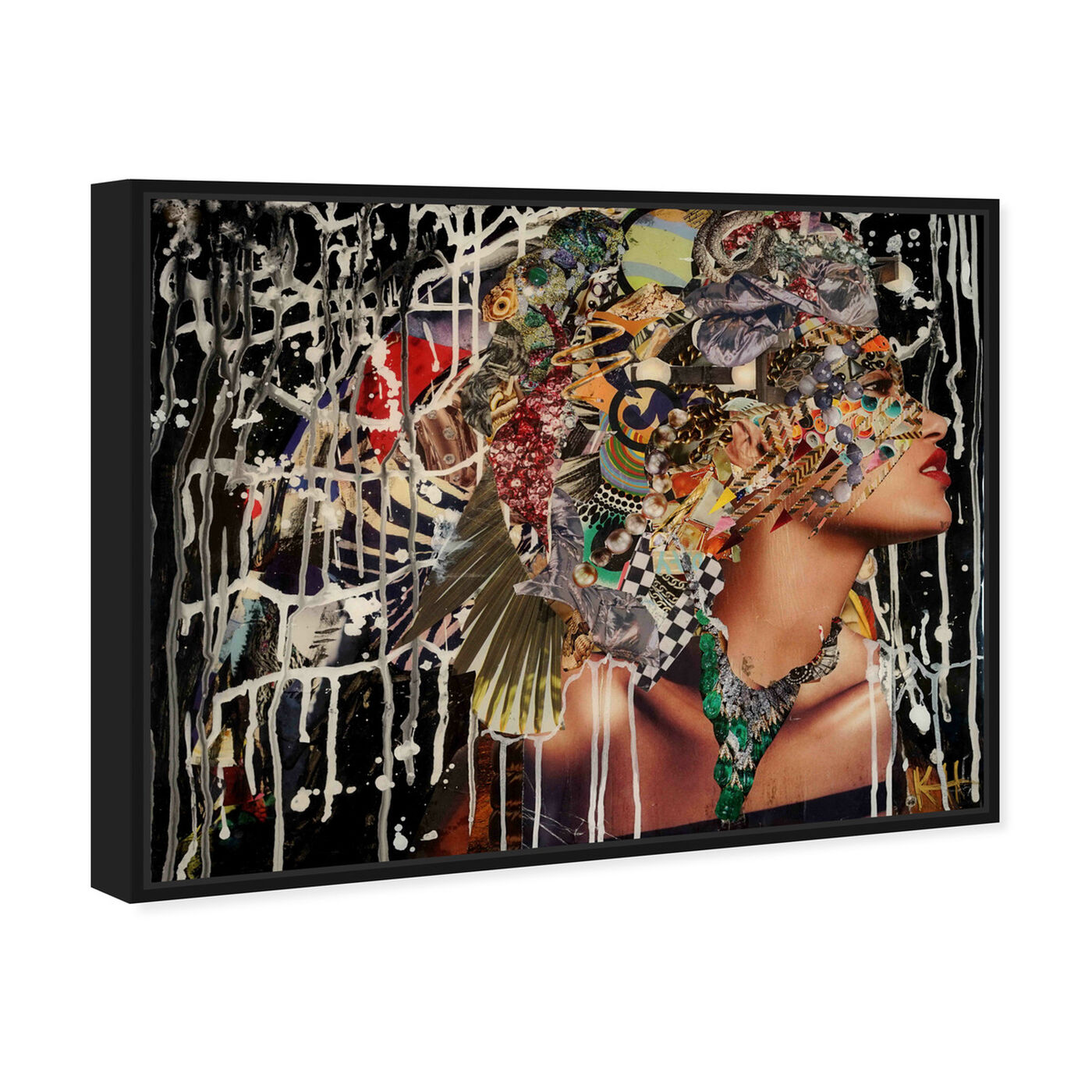 Angled view of Katy Hirschfeld - Tribal and Wild featuring fashion and glam and portraits art.