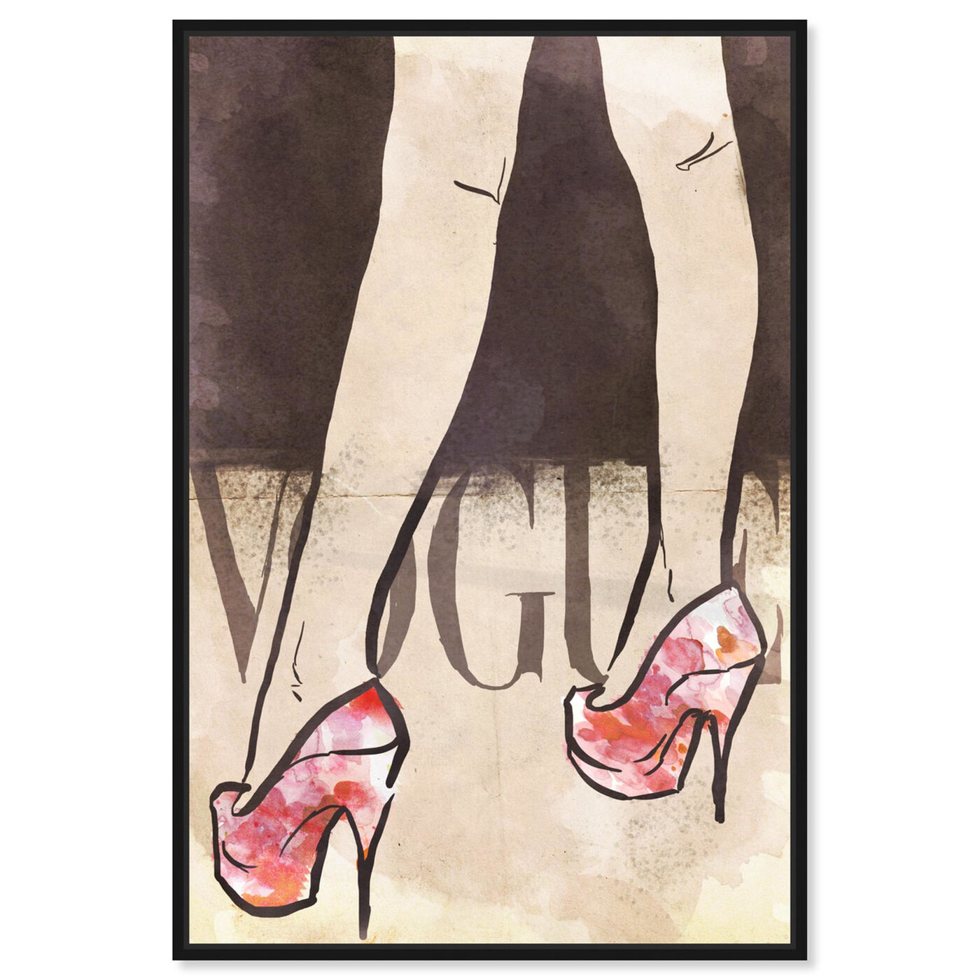 Front view of Spring Heels featuring fashion and glam and shoes art.