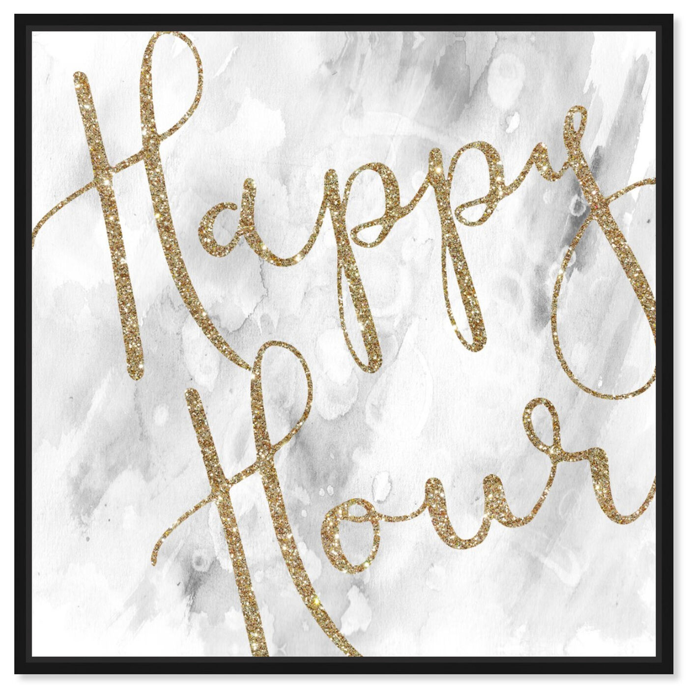 Front view of Happy Hour Sparkle featuring typography and quotes and quotes and sayings art.
