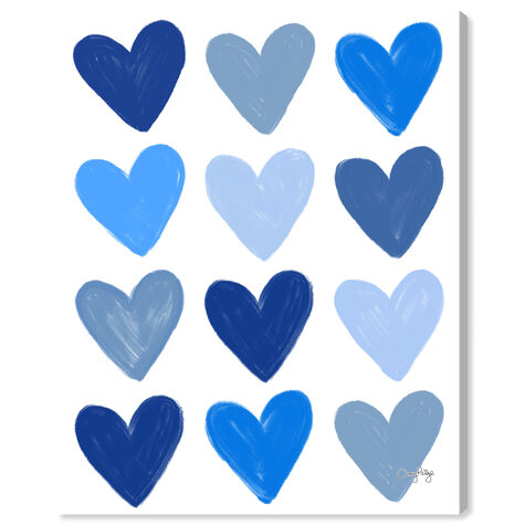 Corey Paige- Blue Painted Hearts