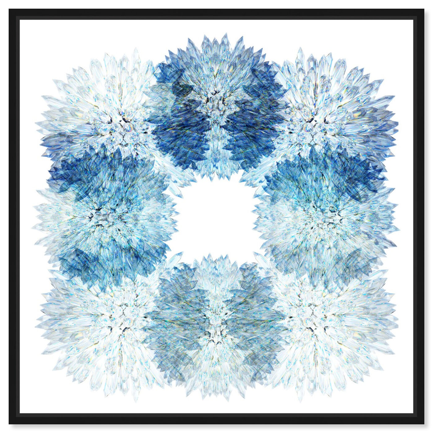 Front view of White Stars featuring abstract and watercolor art.