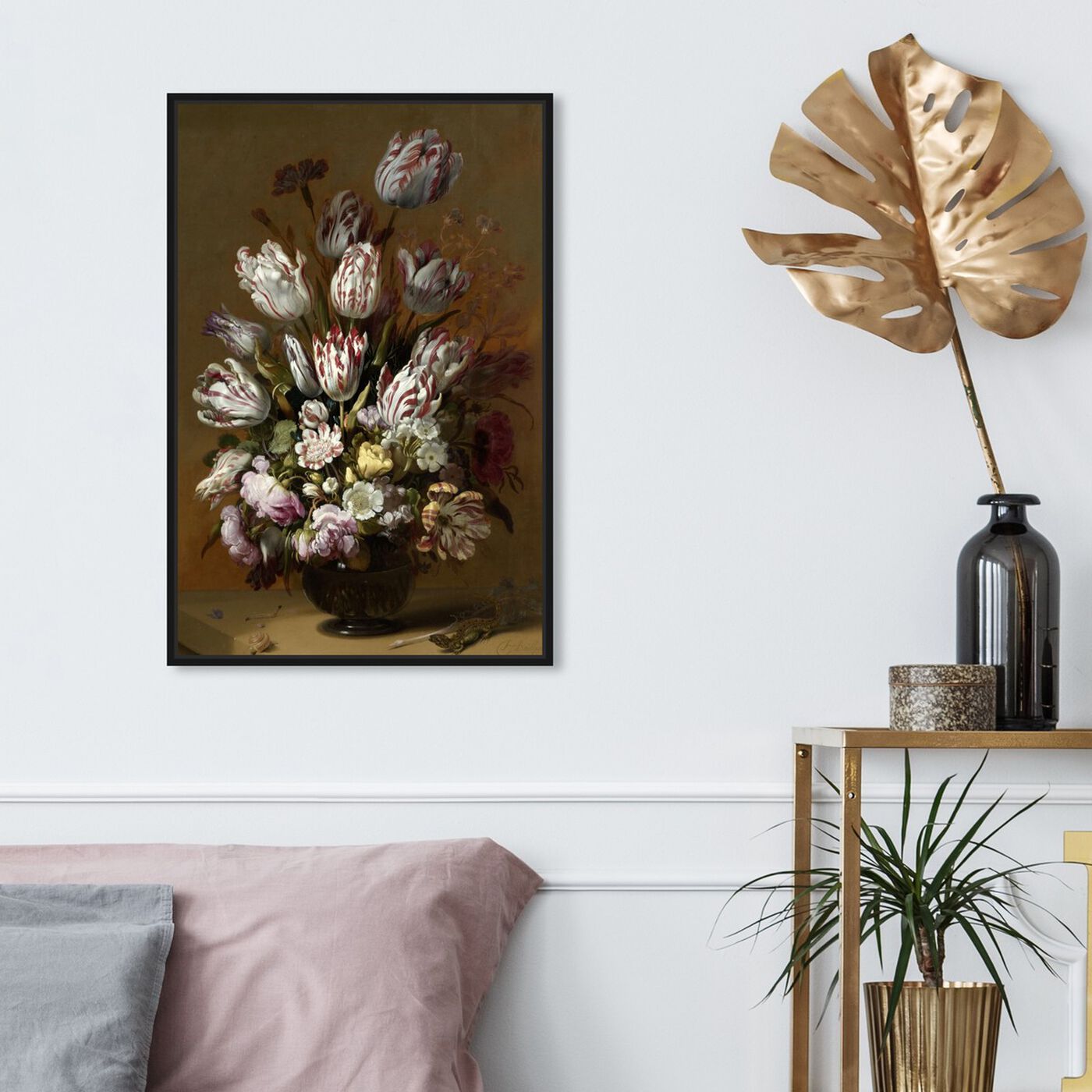 Hanging view of Flower Arrangement IX - The Art Cabinet featuring classic and figurative and french décor art.