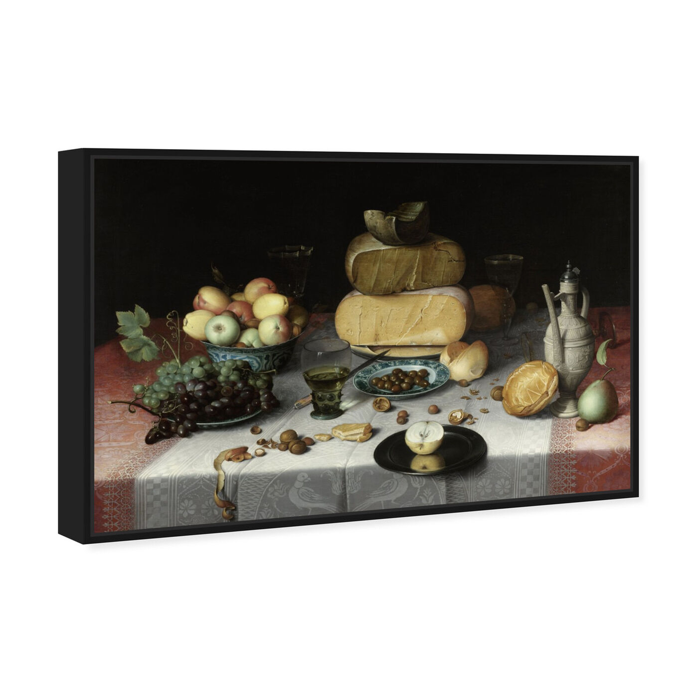 Angled view of Cheese and Fruit - The Art Cabinet featuring classic and figurative and realism art.