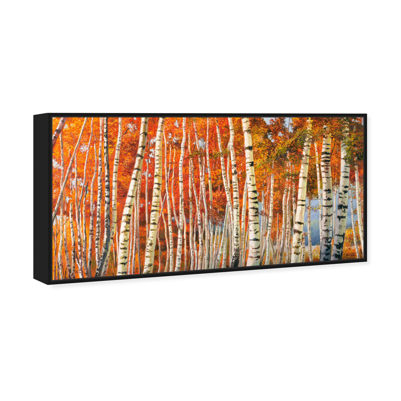Angled view of SAI - Fall Leaf Tree's featuring nature and landscape and forest landscapes art.