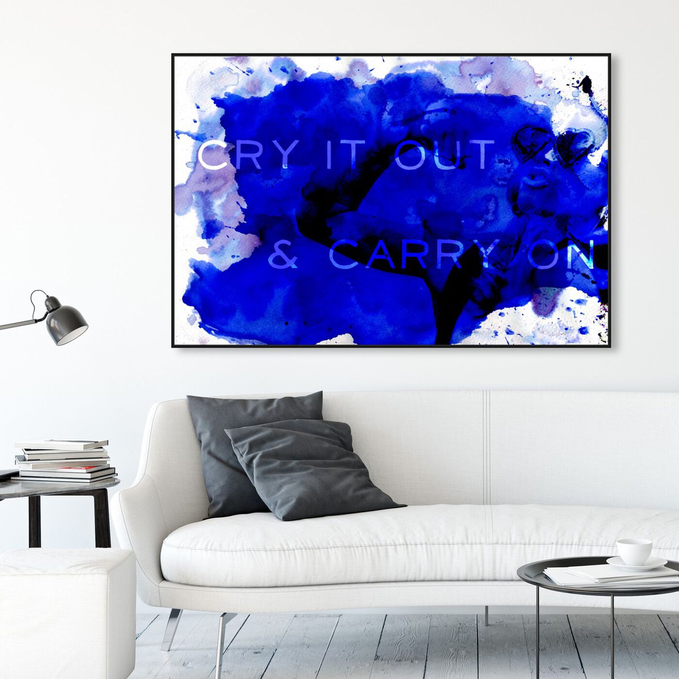 Hanging view of Carry On featuring typography and quotes and quotes and sayings art.