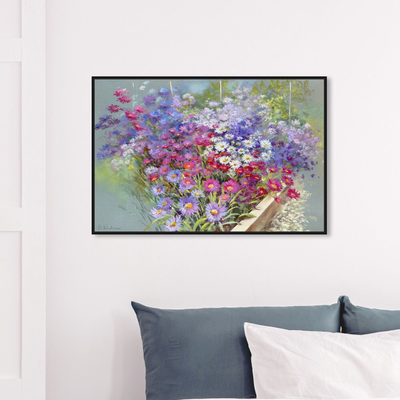 Hanging view of Sai - Shades of Lavander 3NW3403 featuring floral and botanical and florals art.