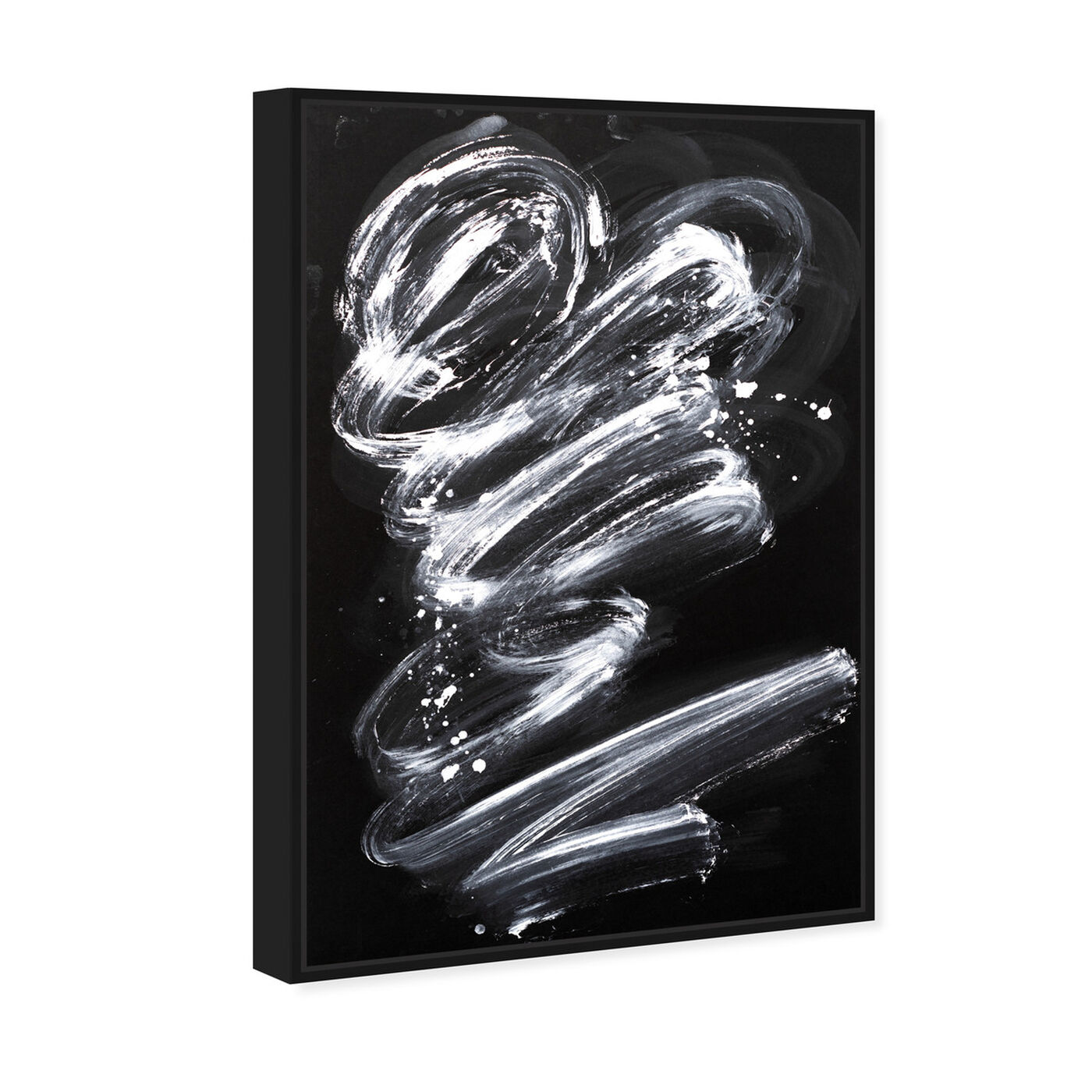 Angled view of Swirling Light featuring abstract and paint art.