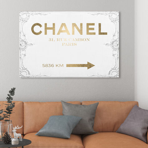 Couture Road Sign Rococo Gold